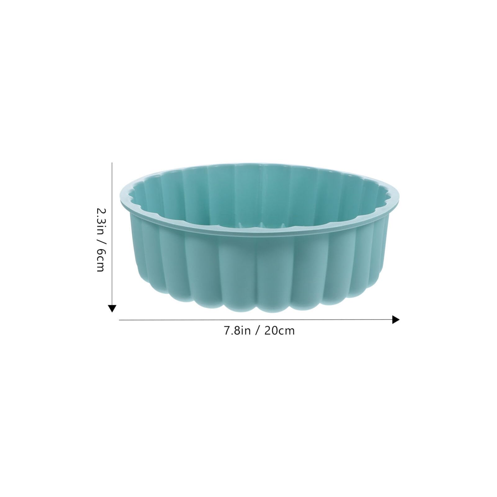 Premium Food-Grade Silicone Round Cake Pan (Sky Blue) - Non-Stick Baking Mold for Cakes, Bread, Desserts & Ice Cream | Perfect for Home Baking, Party Treats & Professional Kitchen Use
