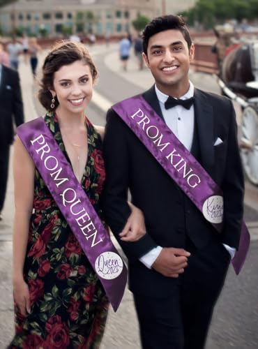 Sharona Tiara/Purple Crown/Purple Sash/White Bttn
