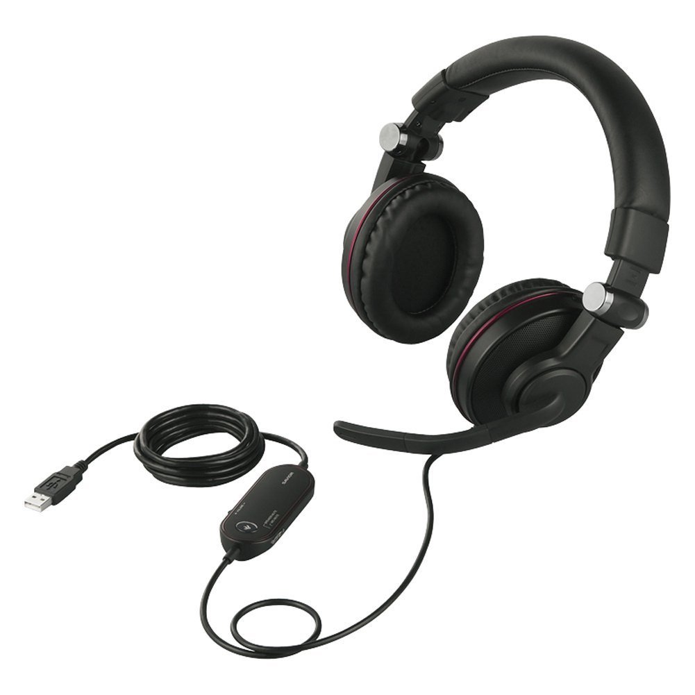 iBUFFALO Gaming Headset with 5.1 Channel Surround Sound - Black (BSHSUH05BK) - Perfect for PC, PS4, PS5, Xbox & Online Gaming