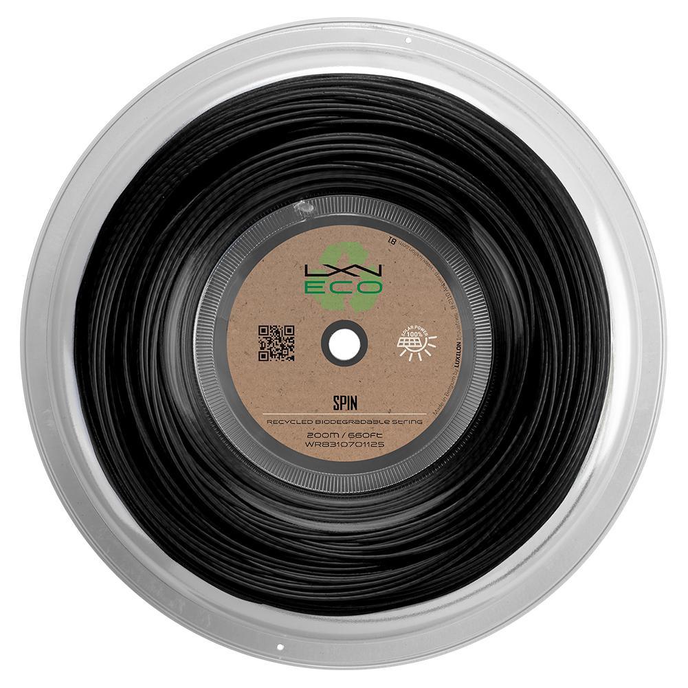 ECO Spin 125 Tennis String Reel - Premium Black Tennis String for Racquet Restringing | Perfect for Professional Players & Tennis Enthusiasts | Use for Tournament Play, Practice Sessions & Racquet Maintenance