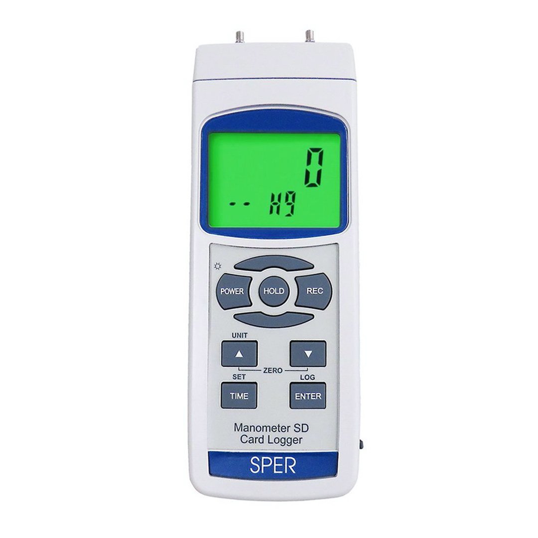 High Precision Manometer SD Card Data Loggers - Monitor Pressure & Temperature for Industrial, HVAC, and Laboratory Use