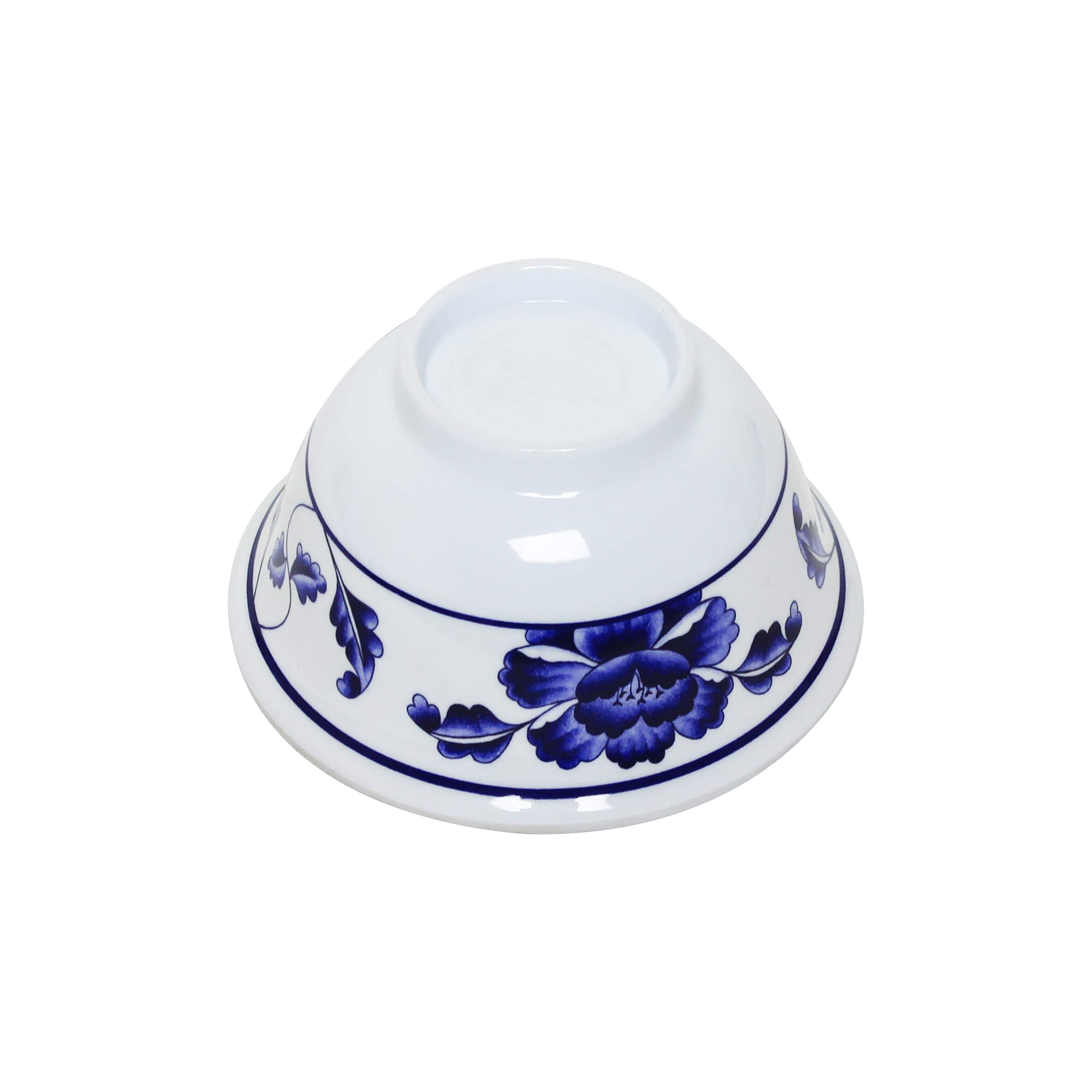 Premium 6 oz Melamine Rice Bowl Set of 12 - Durable & Lightweight Dinnerware for Restaurants, Picnics, and Outdoor Dining - BPA-Free Dishwasher Safe Tableware