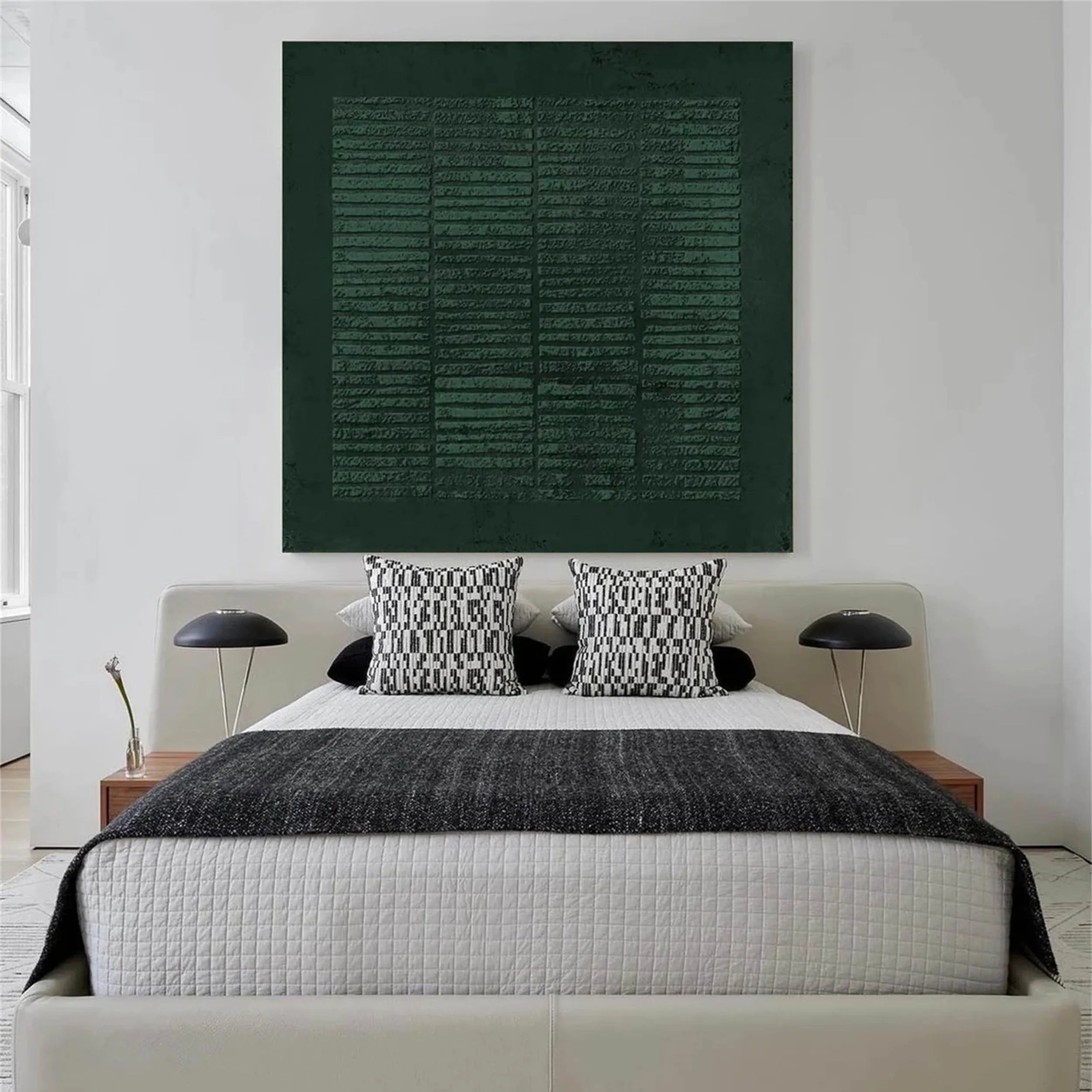 Blue & Green Abstract Wall Art Canvas Print #BG044 - Modern Home Decor for Living Room, Bedroom & Office