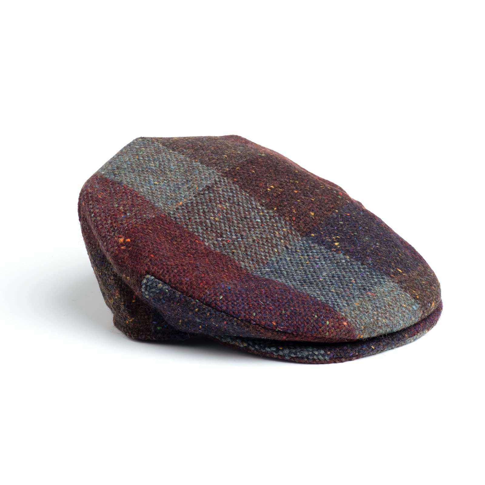 Men's Vintage Wool Tweed Flat Cap - Irish Made Driving Hat for Outdoor Activities