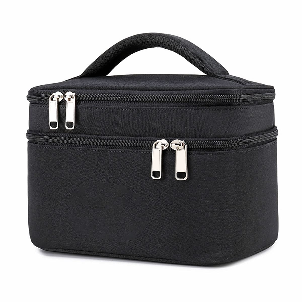 Double Layer Large Capacity Waterproof Makeup Bag for Women - Travel Toiletry Organizer with Washable Storage (22x15x25.5cm) - Perfect for Vacation, Gym & Daily Cosmetics Organization (Color A)