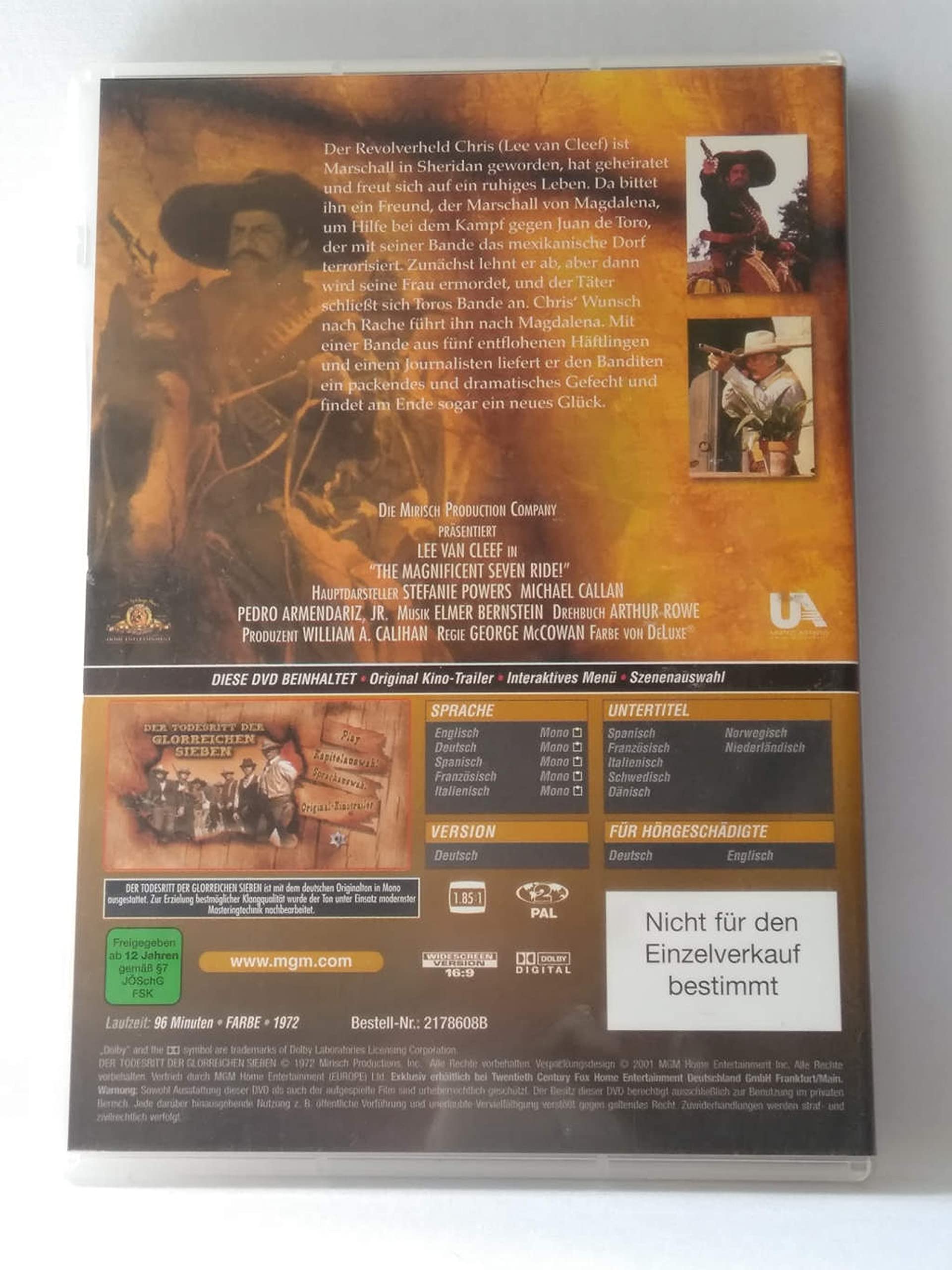 The Magnificent Seven Ride! - Classic Western Movie DVD - Perfect for Western Lovers & Film Collectors - Great for Movie Nights & Western-Themed Parties