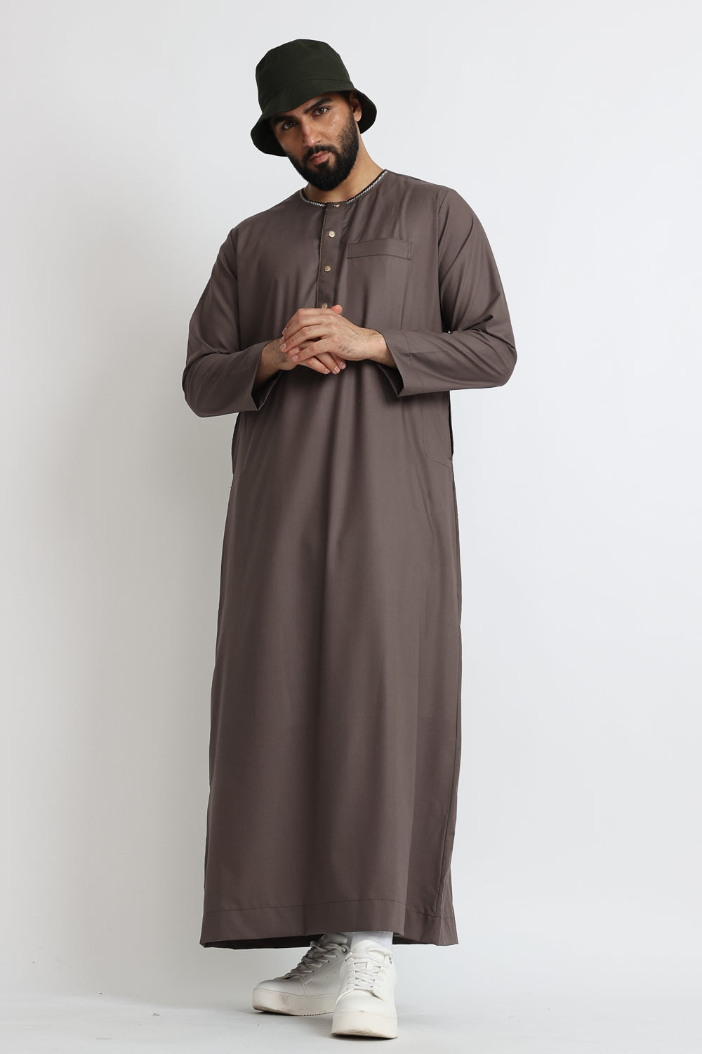 J107 Brown Button Omani - Premium Handcrafted Buttons for Sewing, DIY & Fashion Design - Perfect for Jackets, Coats & Home Decor Projects