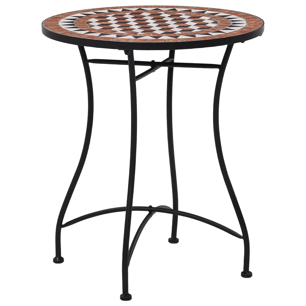 Round Outdoor Mosaic Bistro Table - 23.6