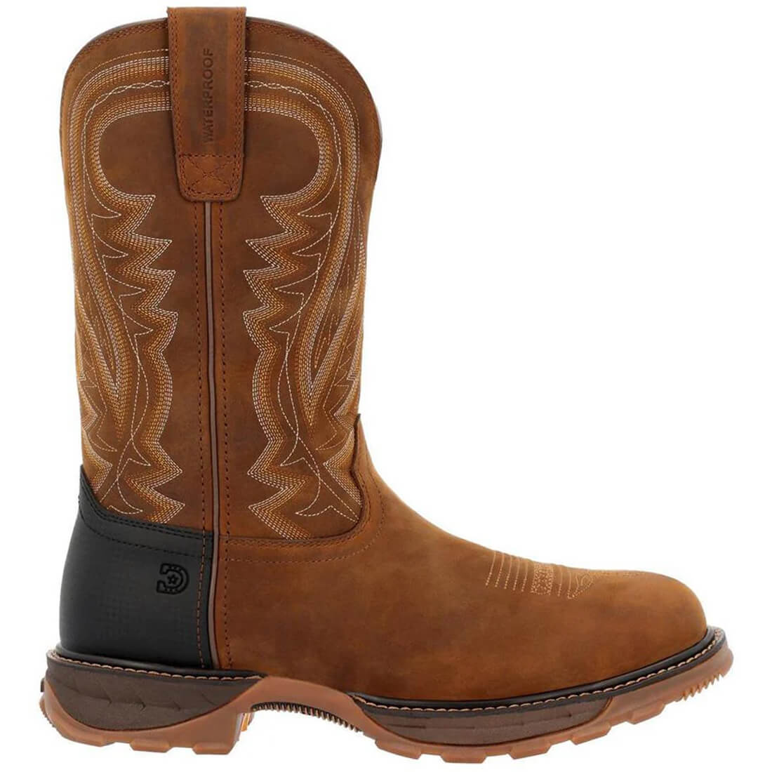 Maverick XP Steel Toe Waterproof Western Work Boots for Men - Coyote Brown - Durable Safety Shoes for Construction, Ranch & Outdoor Work