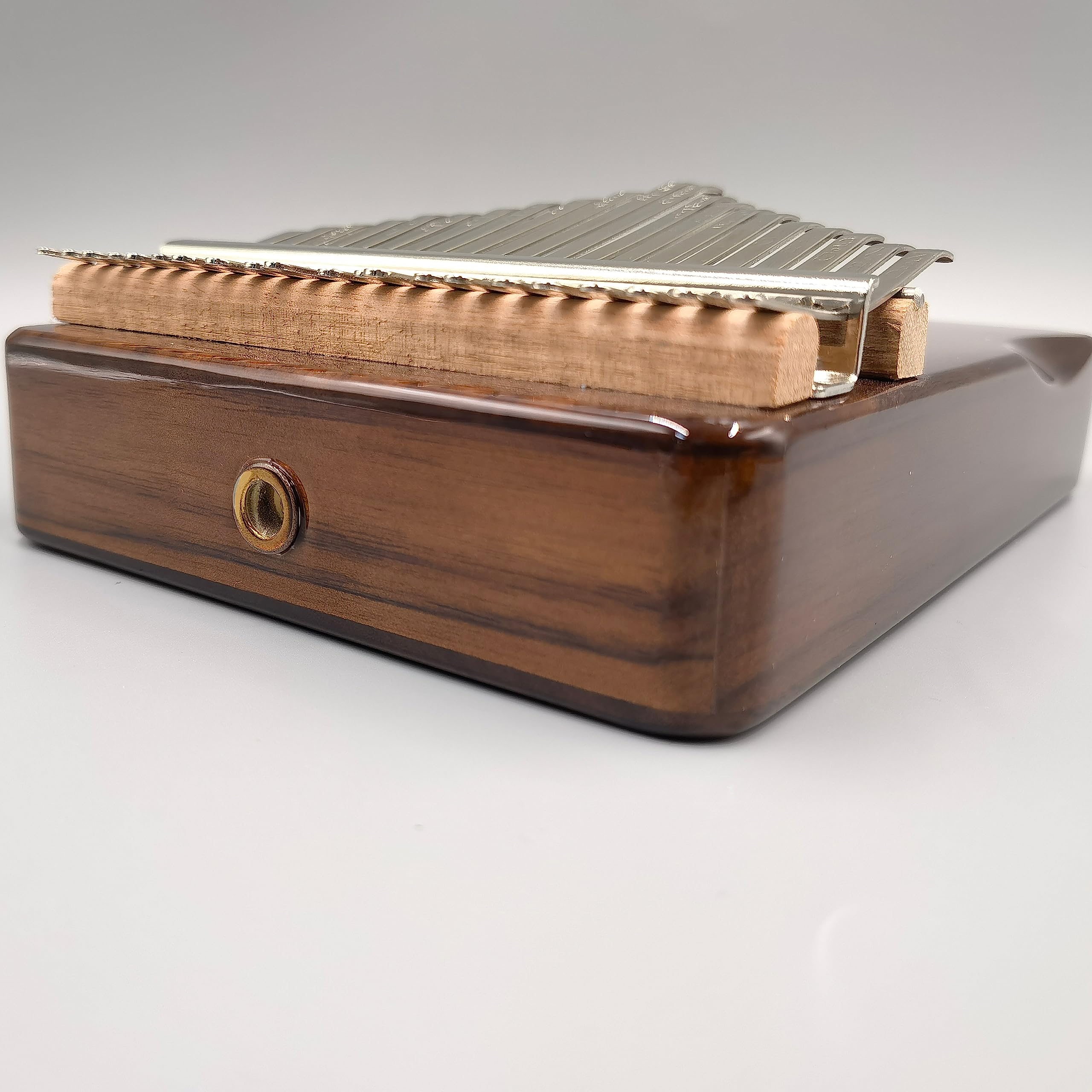 21-Key Solid Wood Kalimba Thumb Piano with Tuning Hammer, Finger Covers & Key Stickers - Portable Mbira Instrument with Carrying Case & Phone Holder - Perfect Gift for Kids, Adults & Beginners - Ideal for Music Therapy, Relaxation & Home Decor