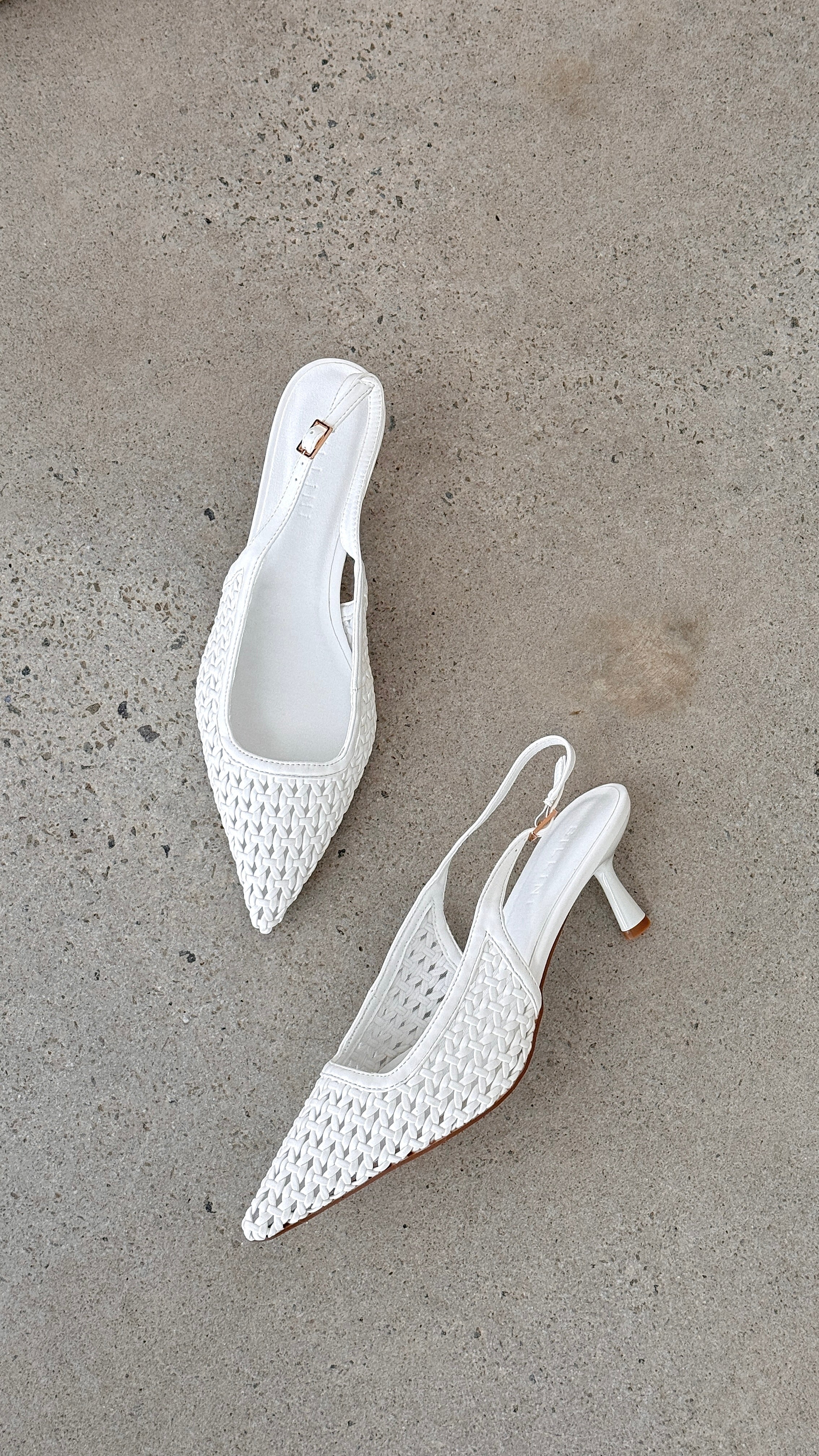 Koa Heel Women's White High Heel Shoes - Perfect for Weddings, Parties & Formal Events