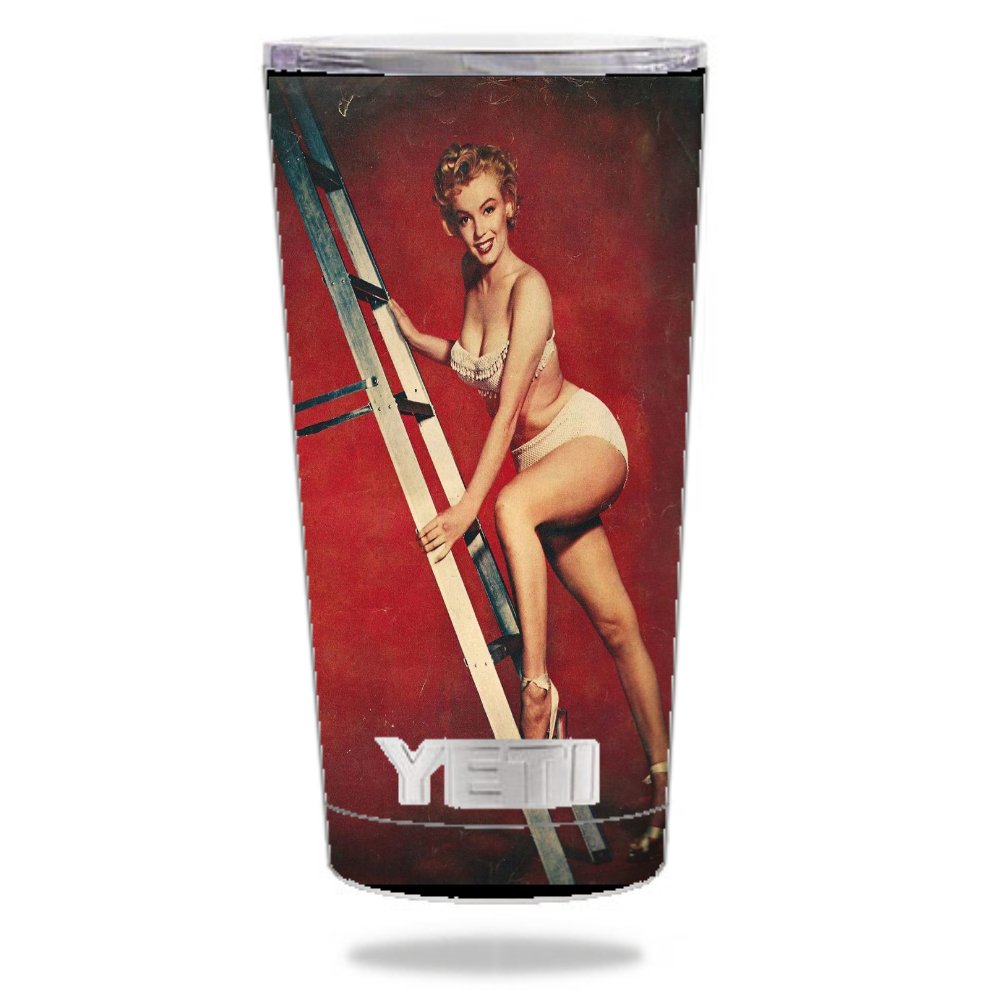 Vintage Marilyn Monroe Sticker for Yeti Tumbler - 20 oz Vinyl Decal for Cups & Bottles