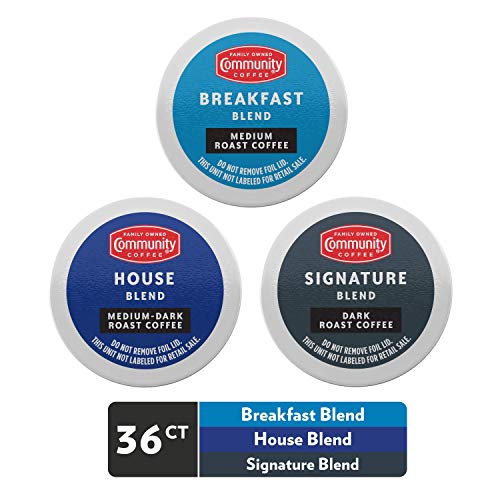 Community Coffee Special Blends Variety Pack - 36 Count Medium Dark Roast Coffee Pods | Keurig 2.0 K-Cup Brewer Compatible | Perfect for Home, Office & Morning Brews