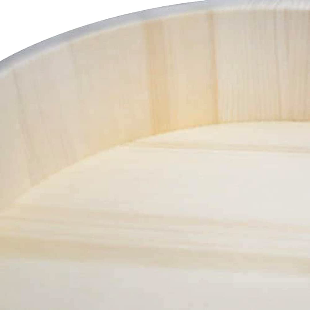 Premium Japanese Momi Fir Wooden Hangiri Sushi Rice Mixing Tub with PP Band - 11.8