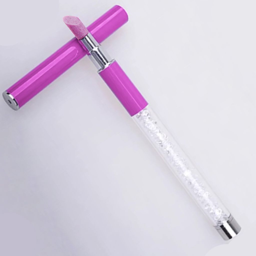 Professional Stone Cuticle Nail File & Pusher Set - Manicure Pedicure Tool for Strong Healthy Nails - Perfect for Home Salon & Travel Nail Care Kit