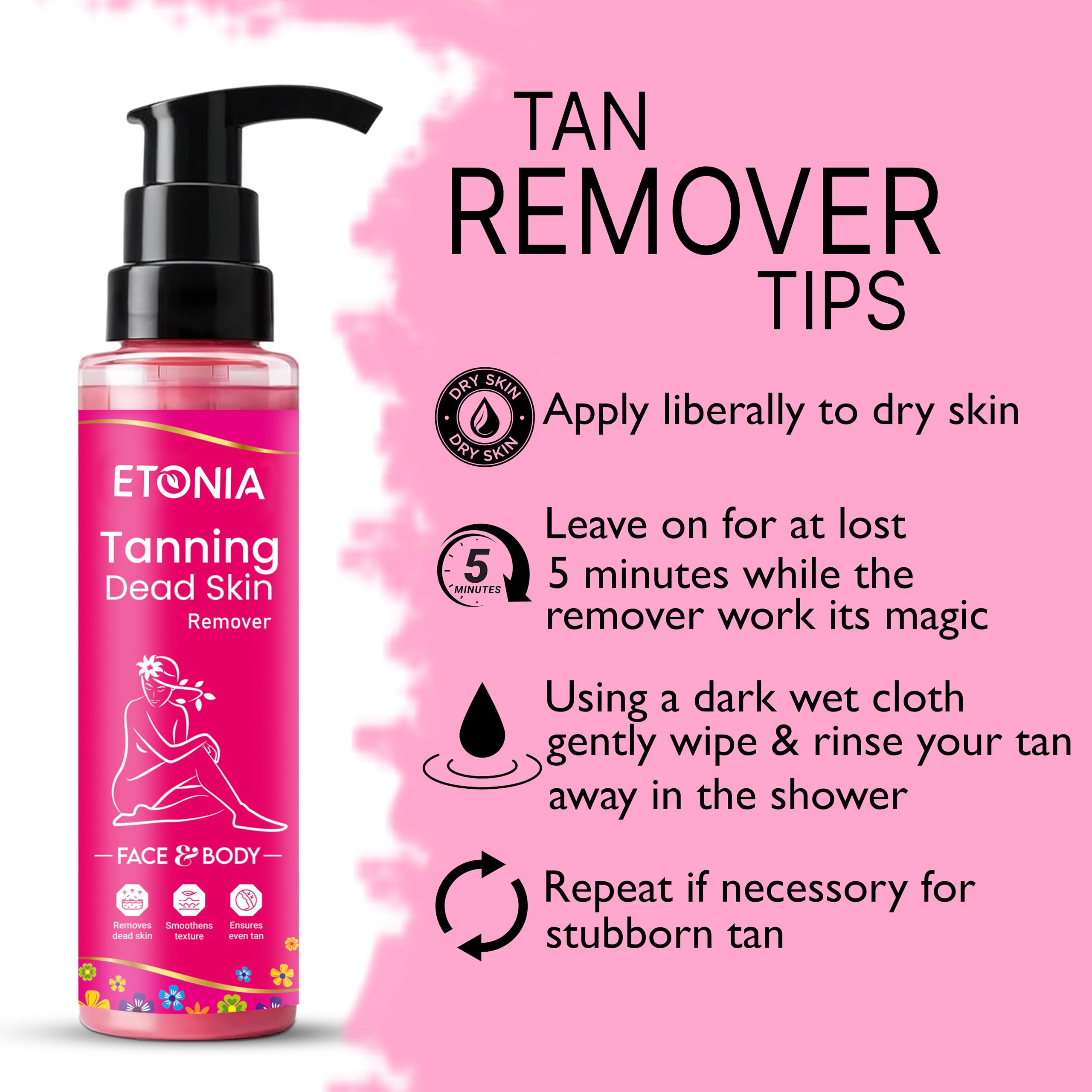Original Exfoliating Tanning Dead Skin Remover Gel - Gentle Body Scrub for All Skin Types | Removes Excess Oil & Dead Cells | Perfect for Pre-Tan Prep & Post-Tan Care (1 Pack)