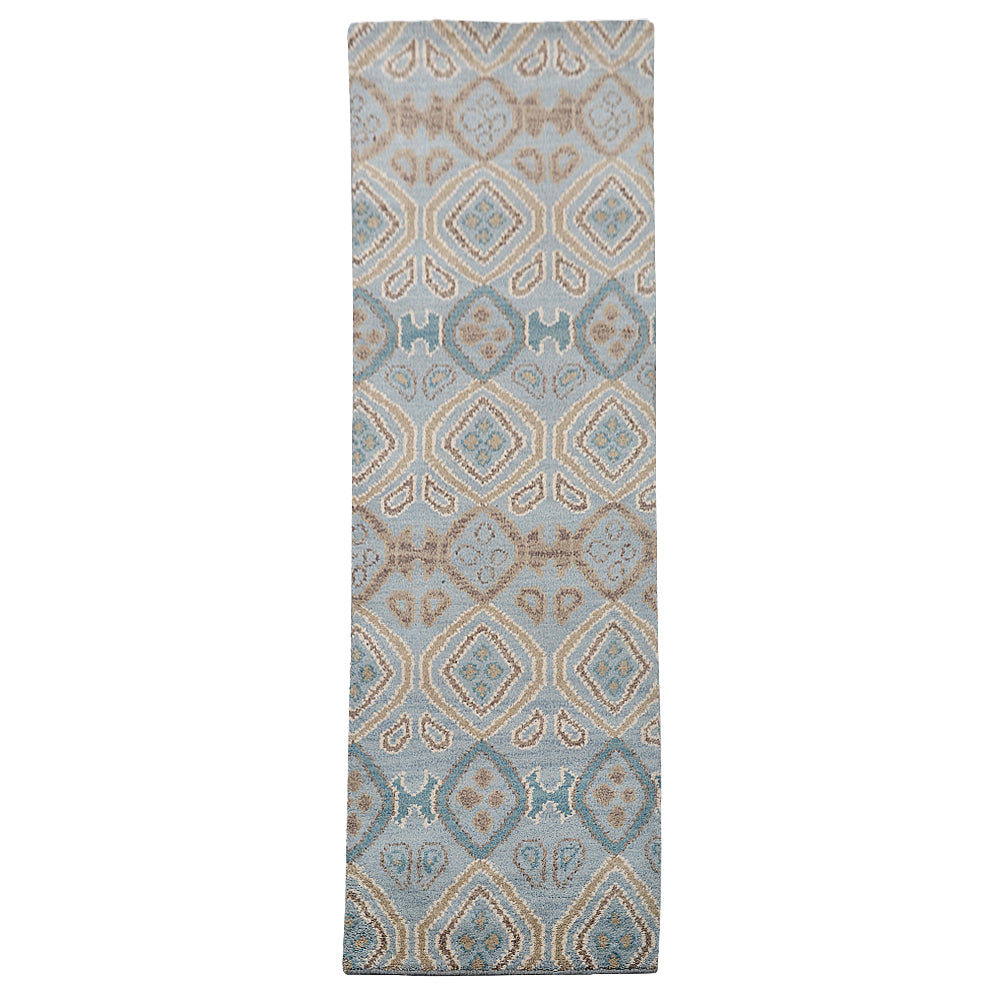 Premium Hand-Knotted Honeycomb Rug - Soft & Durable Wool Carpet for Living Room, Bedroom, or Office Decor