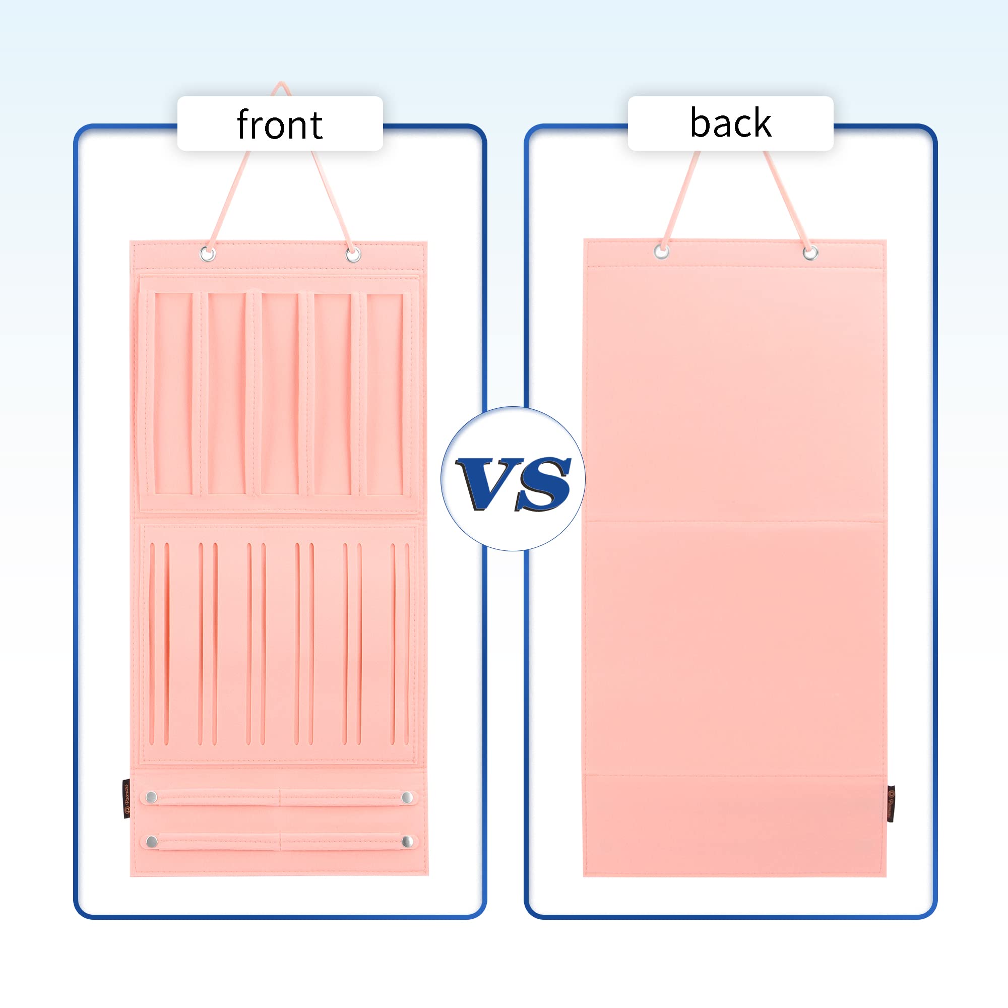 Hair Claw Clips Organizer for Girls - Wall Mounted Hair Accessory Storage Holder with Butterfly Design, Perfect for Hair Bows, Jaw Clips & Barrettes - Pink (Ideal for Bedroom, Bathroom, Closet & Dorm Organization)