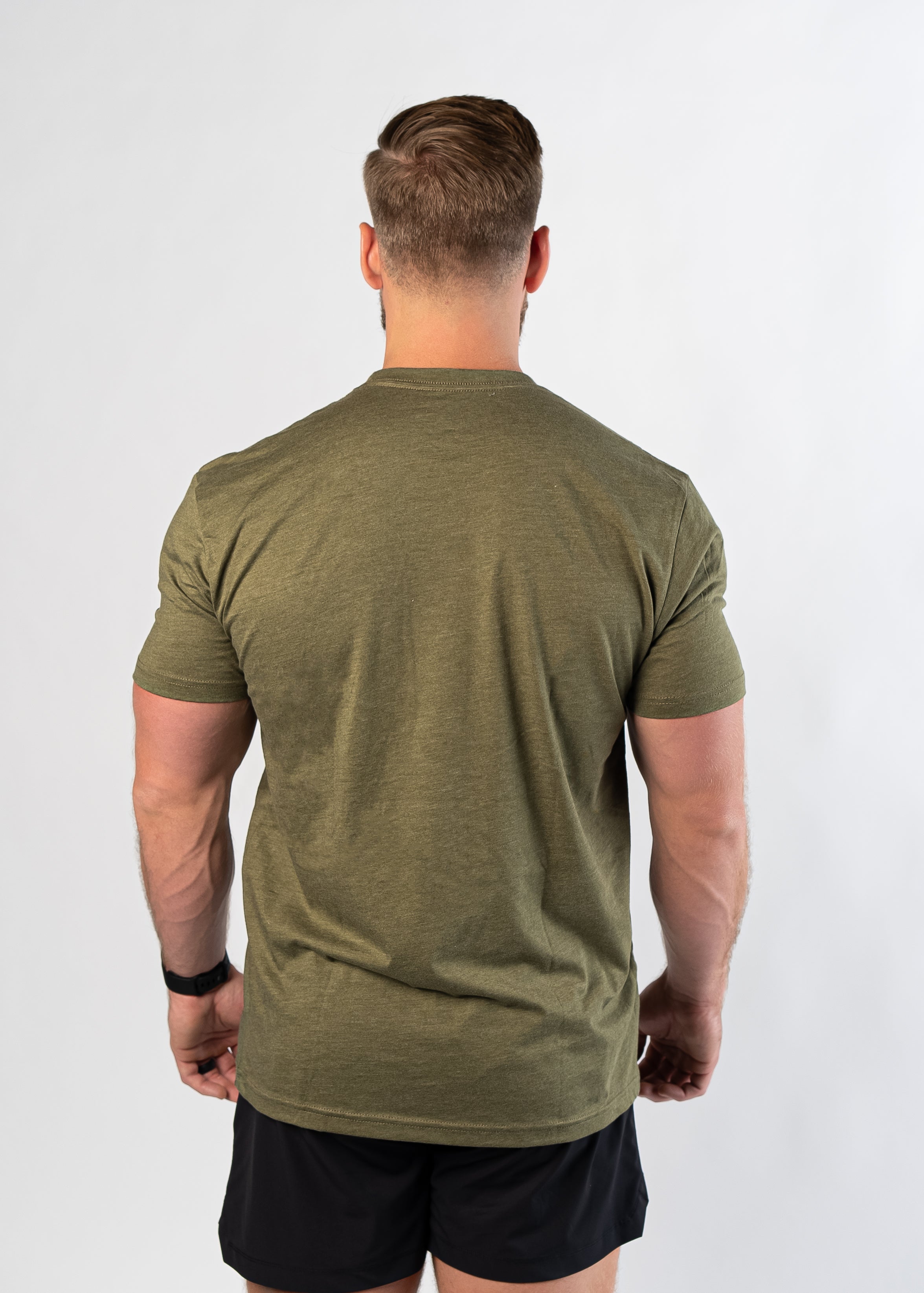 Men's No One Cares Graphic T-Shirt | OD Green Cotton Tee | Casual Streetwear & Everyday Wear