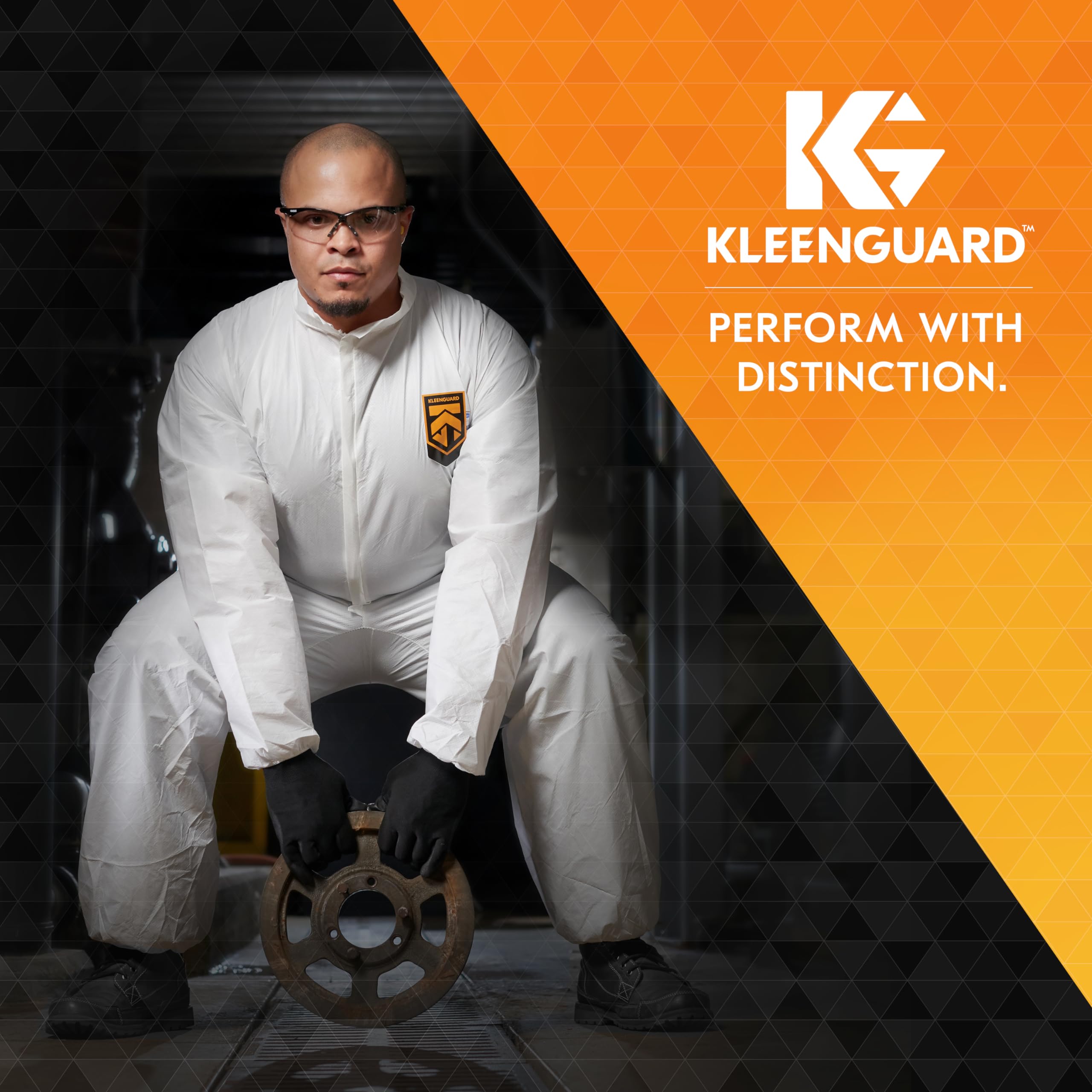 KleenGuard V30 Nemesis Safety Glasses (25671) - UV & IR Protection Shade 5.0 Lenses, Black Frame, 12 Pairs/Case - Ideal for Welding, Construction & Industrial Work