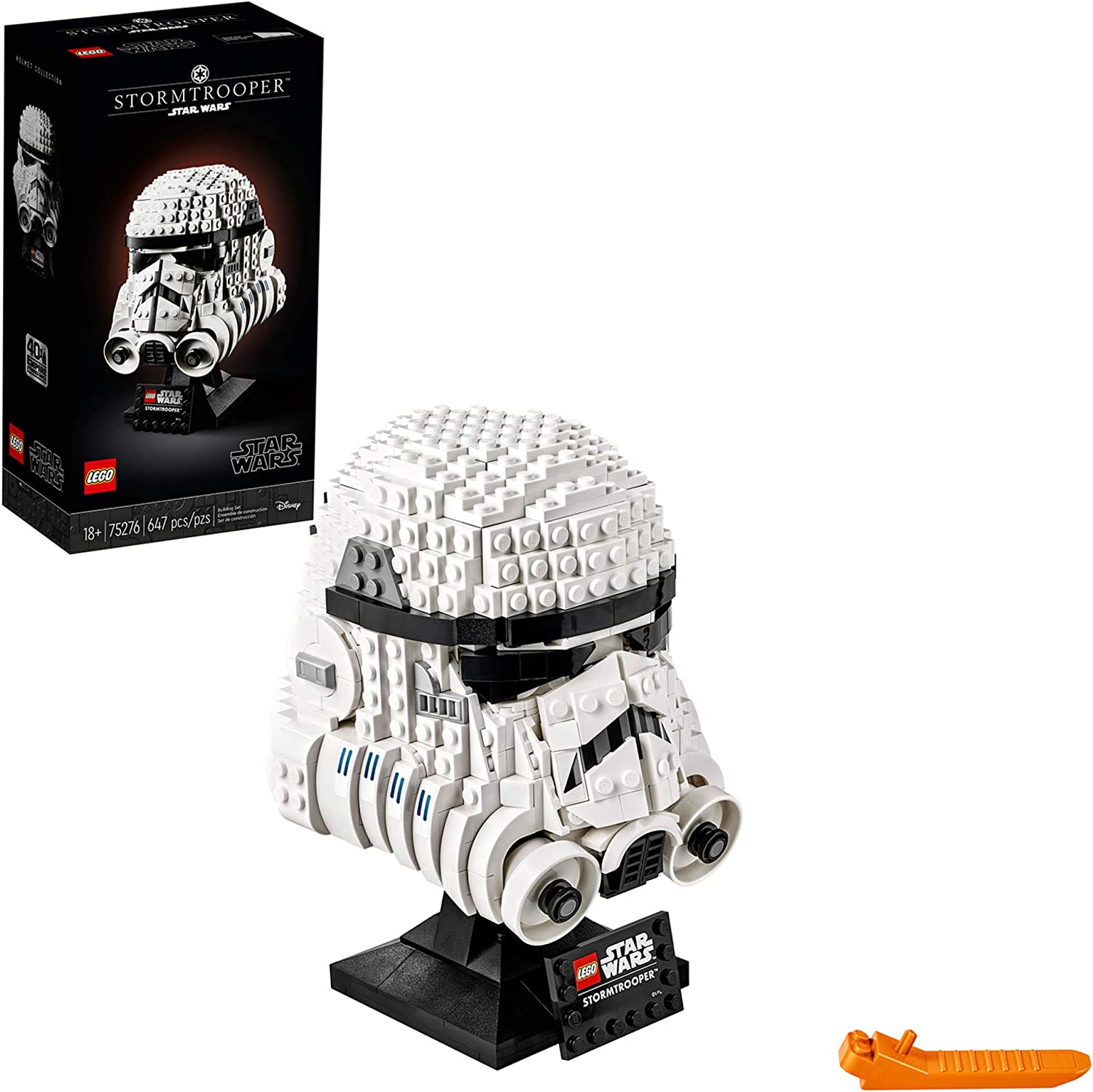LEGO Star Wars Stormtrooper Helmet Building Kit 75276 - Collectible Display Model for Adults & Fans - Perfect for Home Office Decor & Star Wars Memorabilia Collection