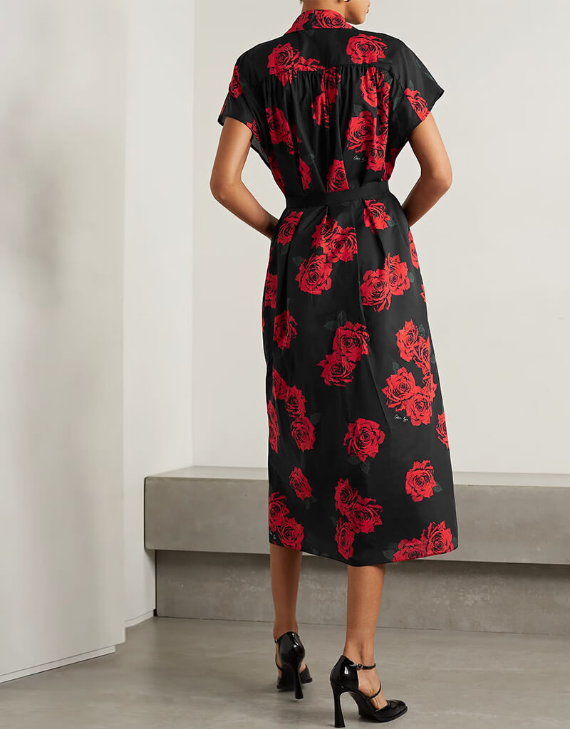 Stylish Black Printed Maxi Dress for Women - Trendy Long Flowy Summer Dress for Beach, Party & Casual Wear