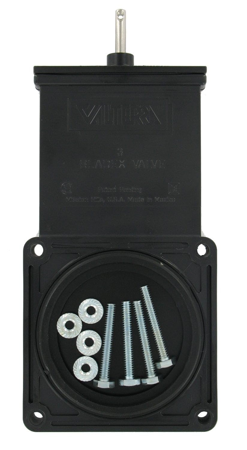 Valterra T1003DSPB RV Waste Valve Body - Heavy Duty ABS Plastic for RV & Camper Black Water Tanks - Perfect for RV Toilet Systems & Sewage Maintenance