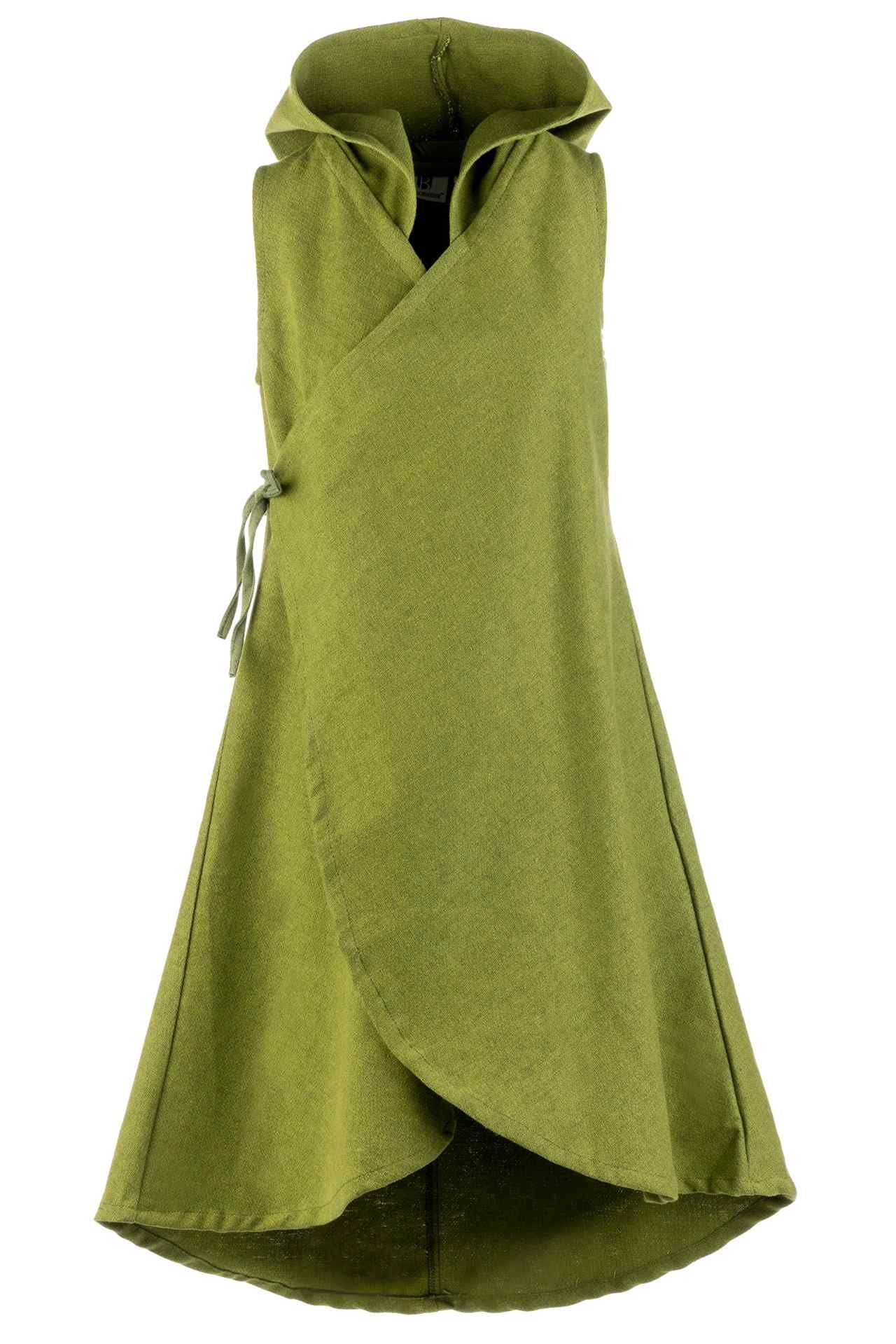 Runa Linden Green Wrap Dress - Flattering Women's Wrap Dress for Casual & Office Wear | Perfect for Work, Date Night & Special Occasions