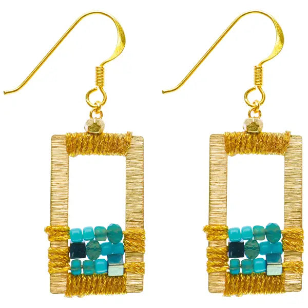 Boho Chic Rose Earrings for Women - Handmade Floral Dangle Earrings - Perfect for Festivals, Weddings & Boho Fashion