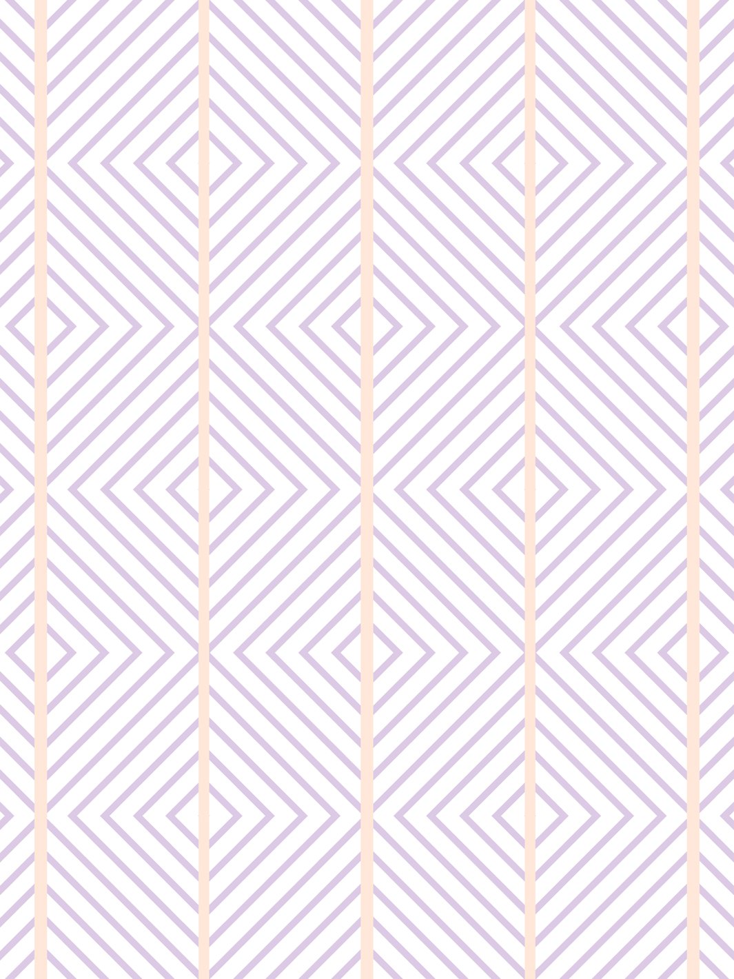Barbie™ Dreamhouse Diamond Wallpaper - Lavender Pink Floral Design for Girls' Bedroom & Playroom Decor