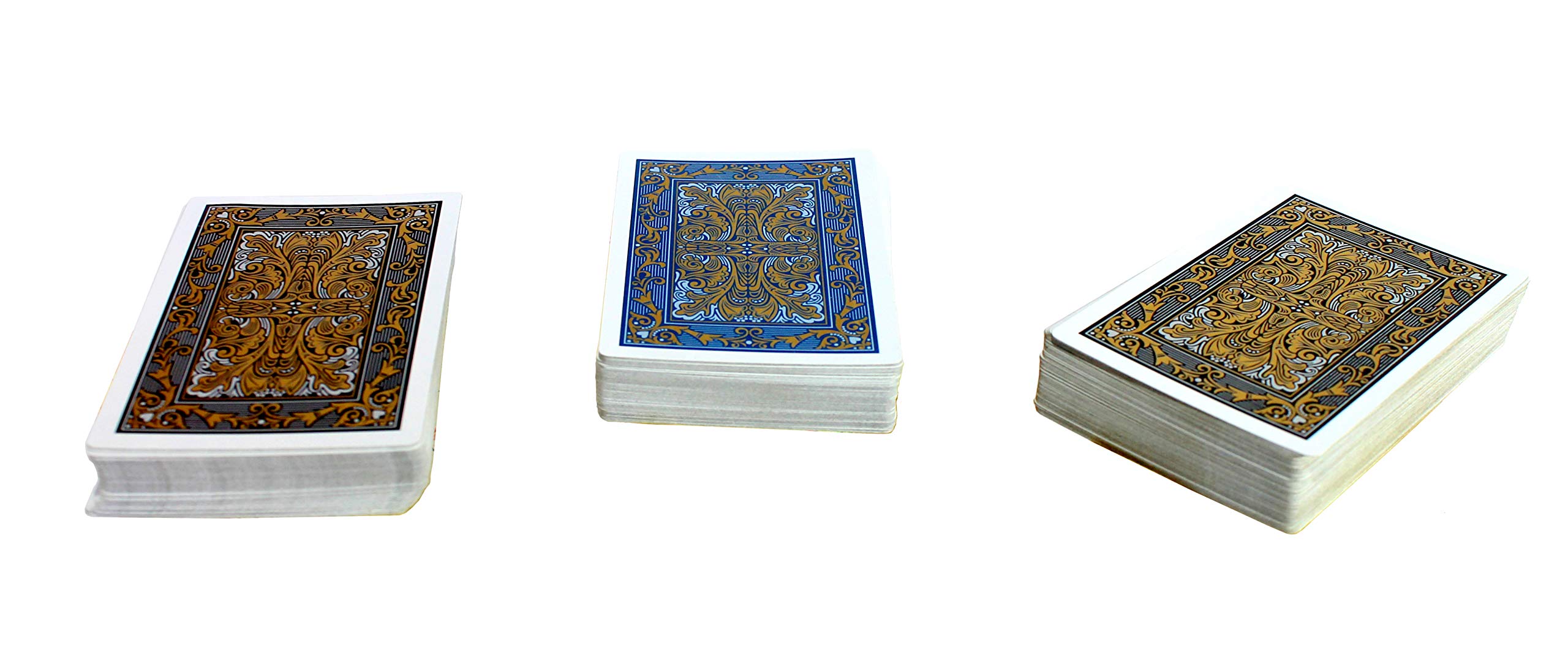 Premium Plastic Coated Playing Cards - Bridge Size (Set of 3) | Durable & Waterproof for Poker, Rummy, Blackjack & Casino Games | Perfect for Parties, Family Gatherings & Card Game Nights
