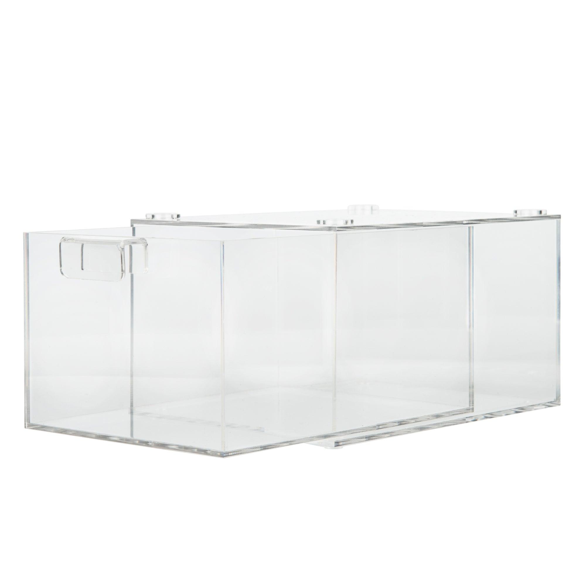 Acrylic Stackable Drawer Organizer - 6.1 Inch Clear Plastic Storage Bins for Jewelry, Makeup, Office Supplies | Perfect for Bedroom, Bathroom & Closet Organization