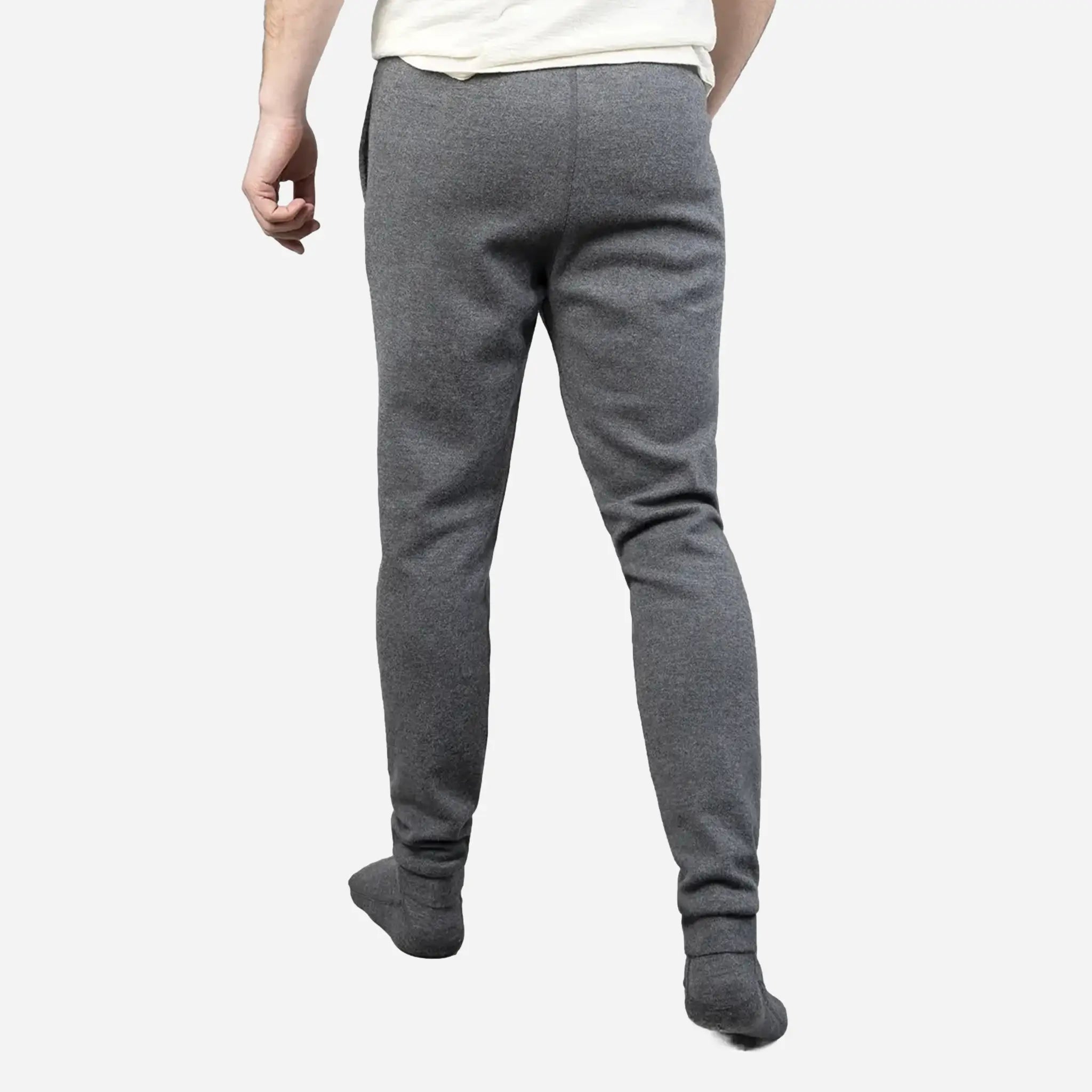 Men's Alpaca Wool Joggers - 300 GSM Lightweight Thermal Running Pants for Winter Outdoor Activities & Lounge Wear
