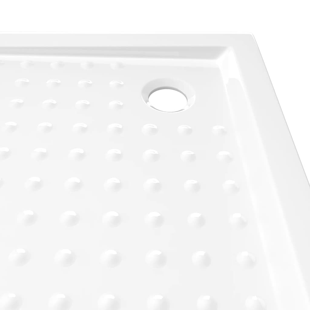 Modern ABS White Shower Base Tray with Non-Slip Dots - 31.5