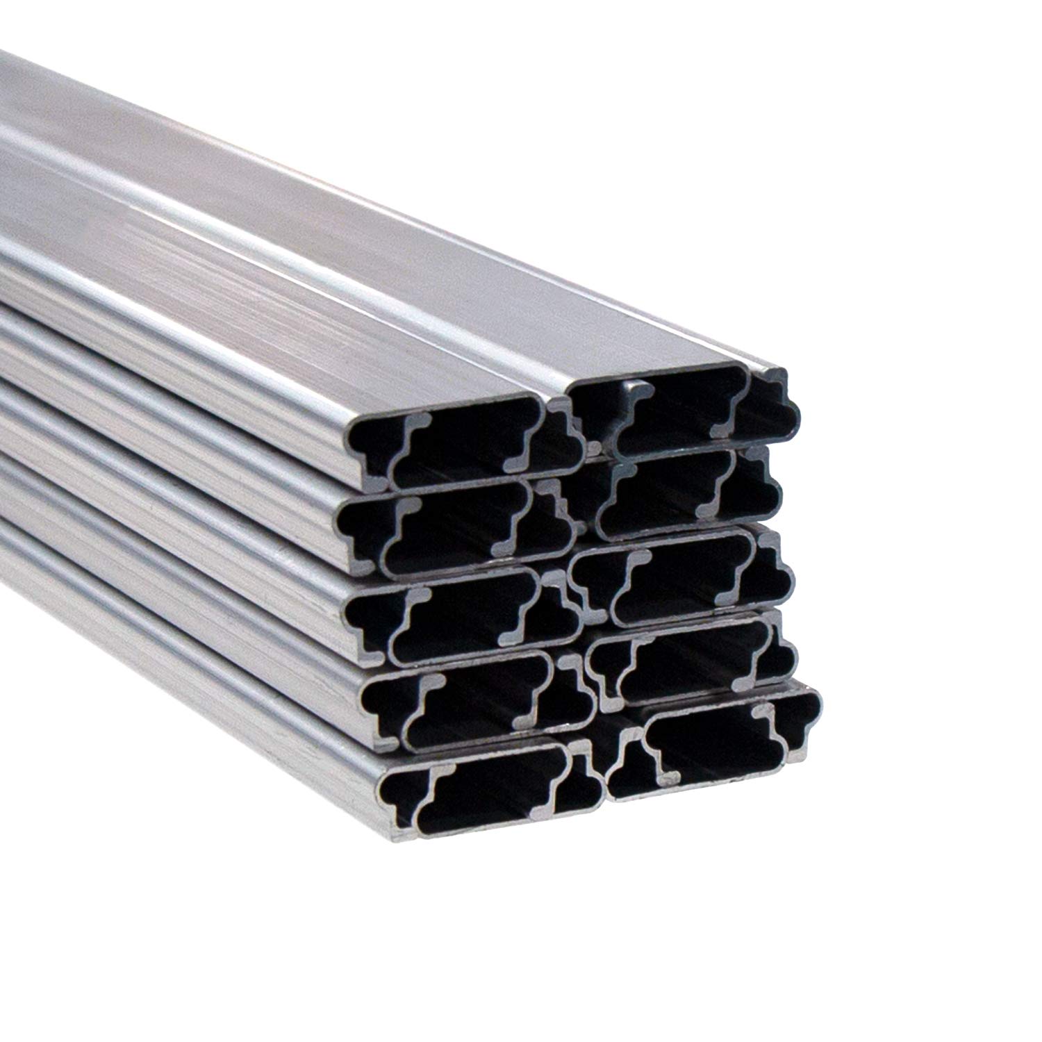 20 Pack 6.5 ft Aluminum U-Channel Lock for Greenhouses - Heavy Duty Metal Frame Channel for DIY Greenhouse Construction, Garden Sheds and Home Improvement Projects