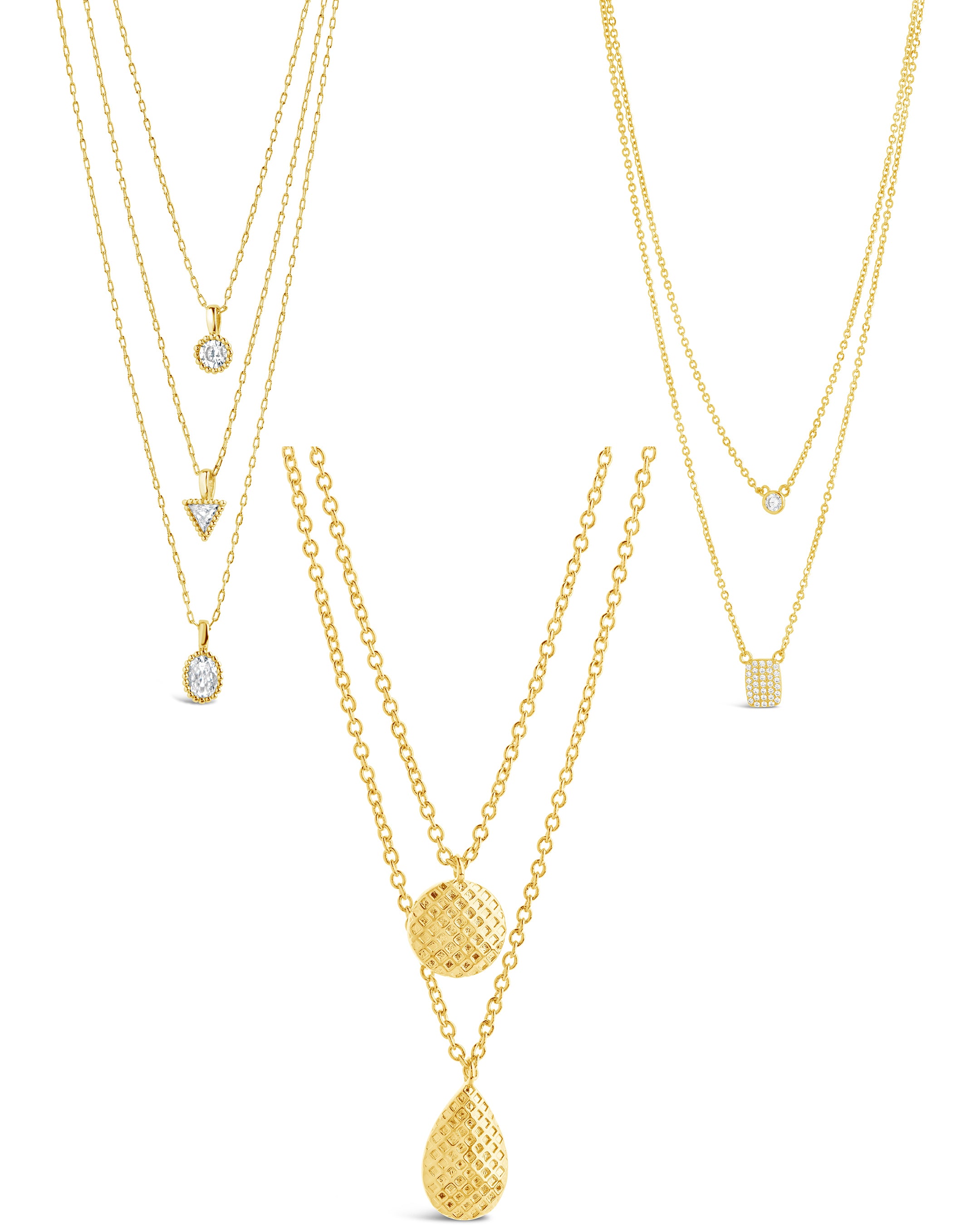 Stylish Jewelry Case & Layering Necklace Set - Perfect for Travel, Gifts, and Everyday Organization | Trendy Necklace Storage Solution