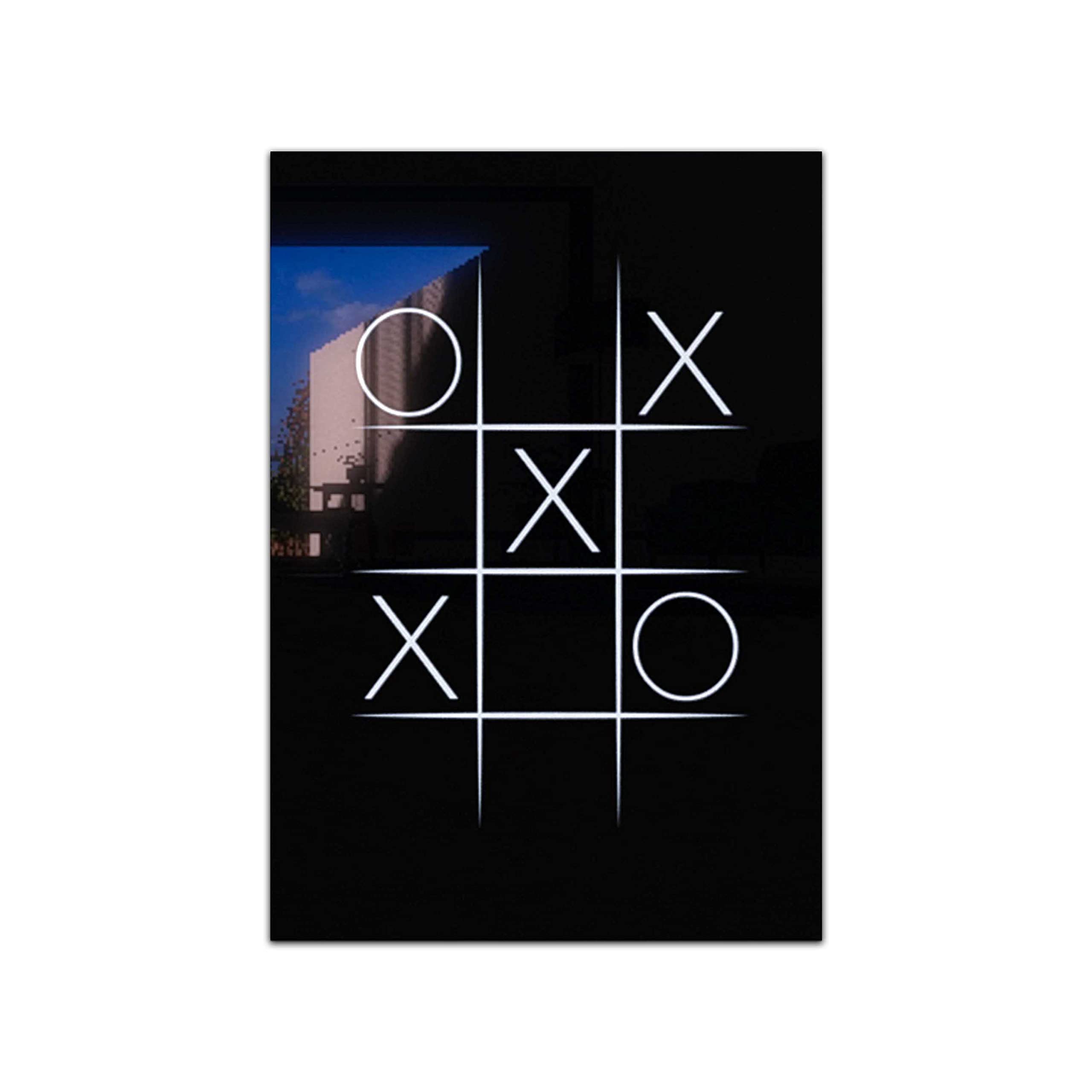 XOX Tempered Glass Wall Art - Unframed Modern Home Decor with Natural & Vibrant Print - 28x39 Inches (70x100cm) - Perfect for Living Room, Bedroom or Office - Unique Housewarming Gift Idea