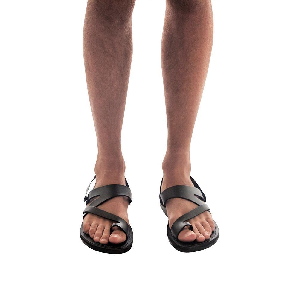 Benjamin Men's Leather Slingback Sandals - Comfortable Casual Summer Shoes for Walking, Travel & Outdoor Activities