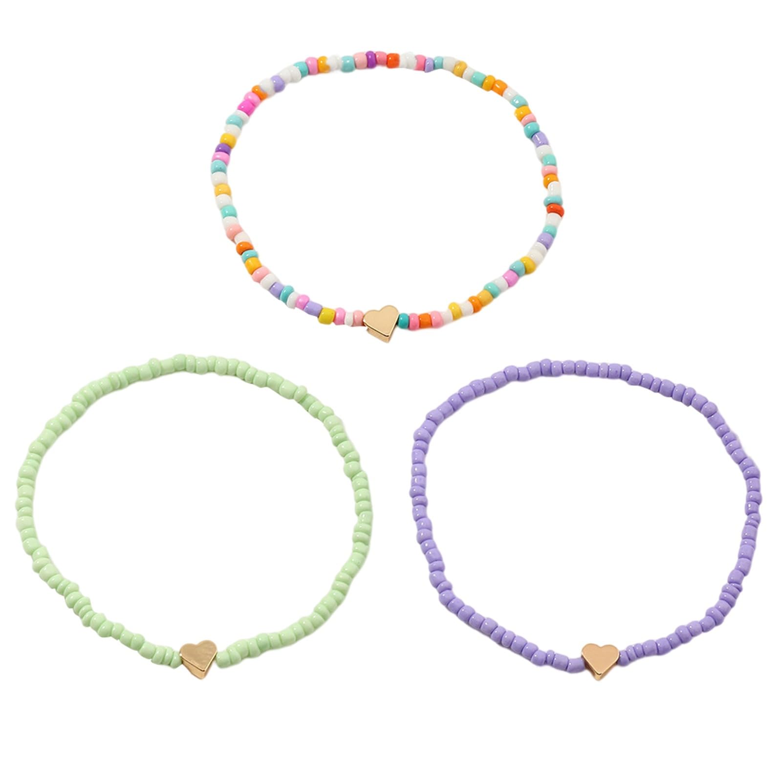 Trendy Love Bracelet & Anklet Set - European & American Beach Style Foot Jewelry for Women | Perfect for Summer Vacations, Beach Parties & Boho Fashion