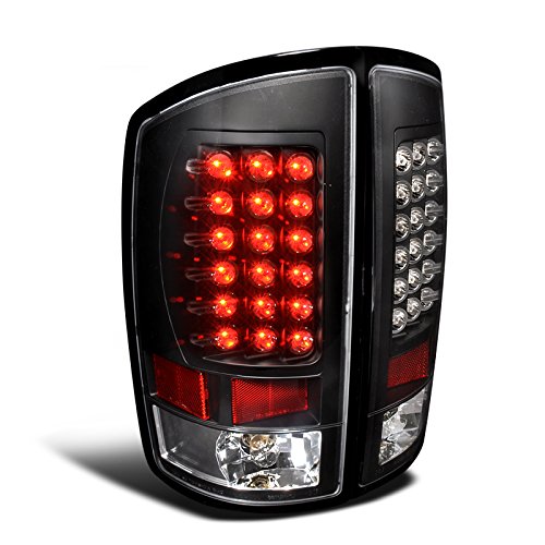 Spec-D Tuning LED Tail Lights for Dodge Ram 1500/2500/3500 - Black Smoke Lens with Sequential Turn Signals | Upgrade Your Truck's Style & Safety (2009-2022 Models) | Perfect for Night Driving & Custom Builds