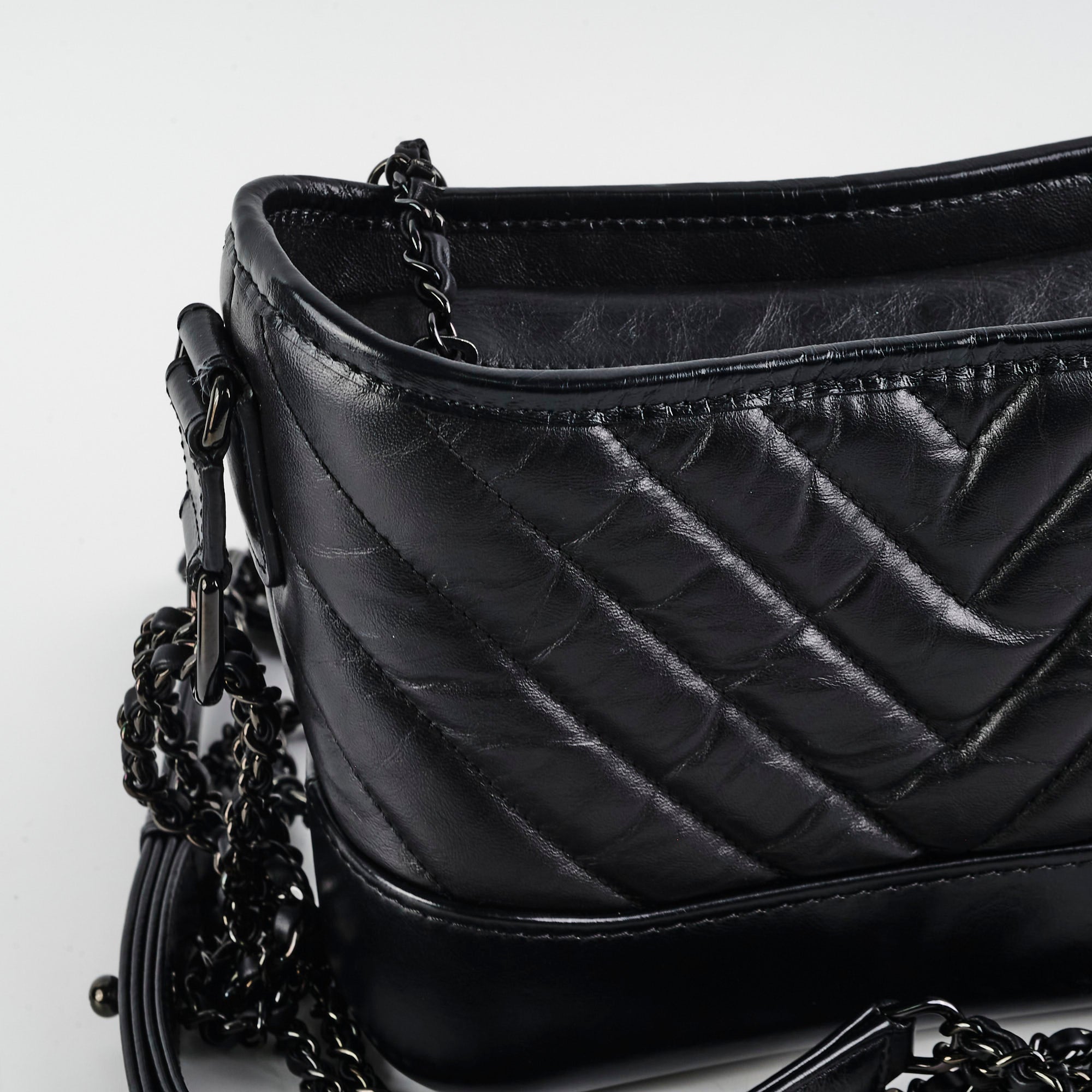 Chanel Small Gabriel Bag in Black Calfskin Leather - Luxury Crossbody Purse for Women, Perfect for Evening Events & Daily Use