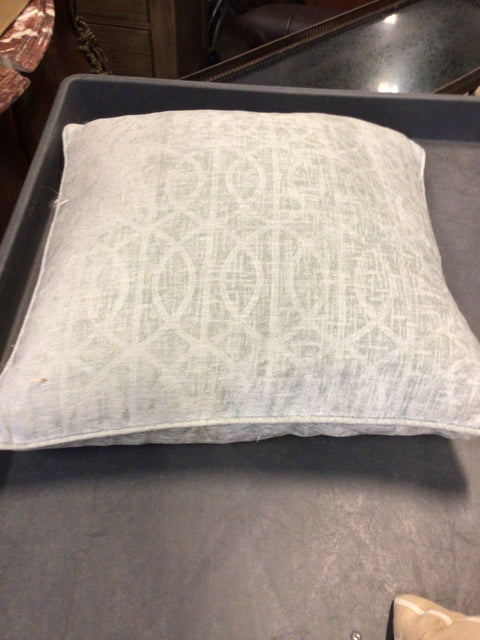 Soft Light Grey and Blue Pattern Decorative Throw Pillow - Perfect for Living Room, Bedroom, or Nursery Decor
