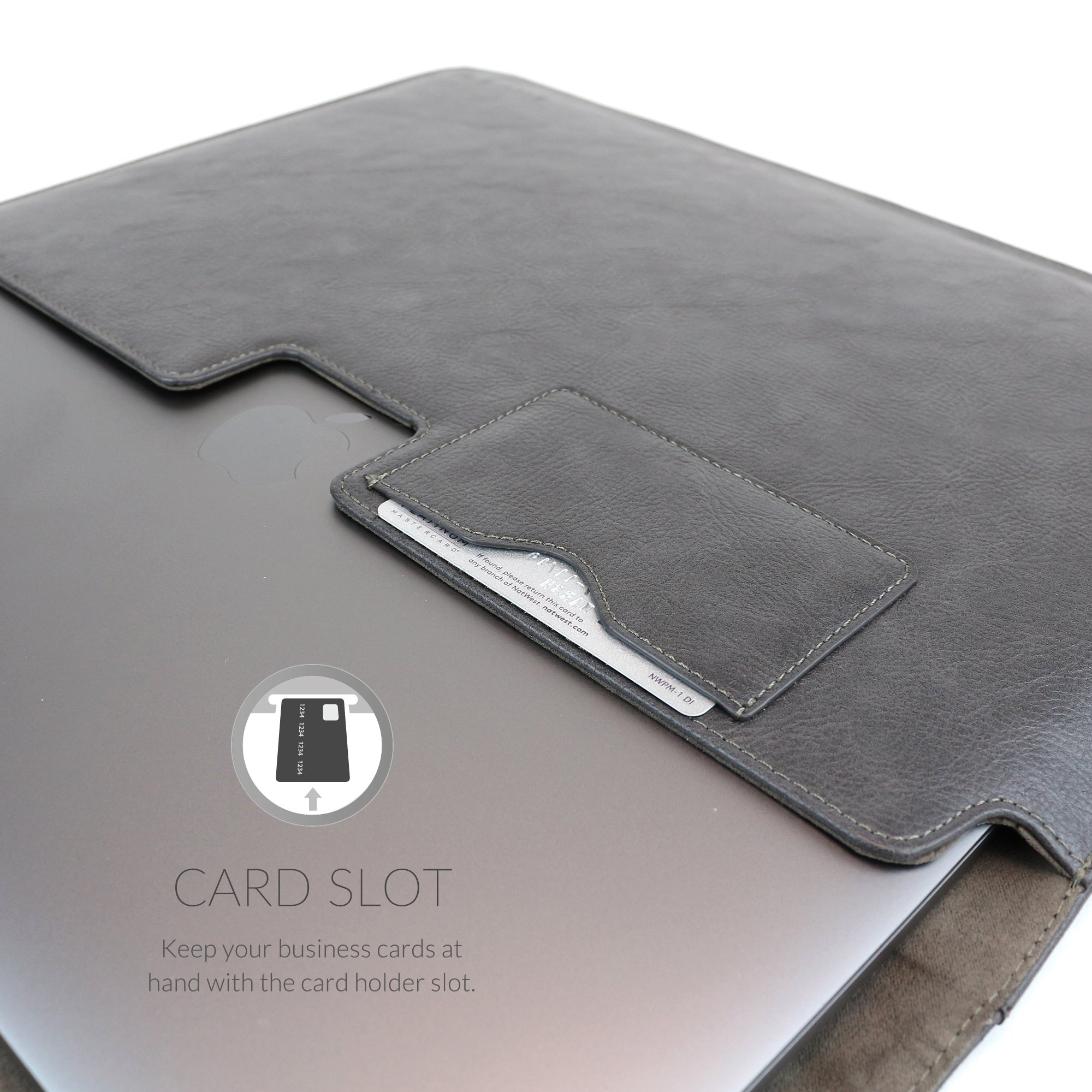 Premium Leather Sleeve Case for MacBook Pro 15