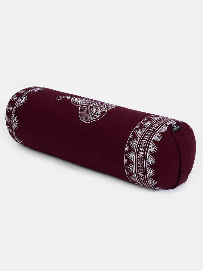 Organic Buckwheat Meditation Bolster Cushion for Yoga & Zen - Supportive Elephant Pillow for Home Studio, Meditation & Relaxation - Perfect for Yoga, Reiki & Stress Relief