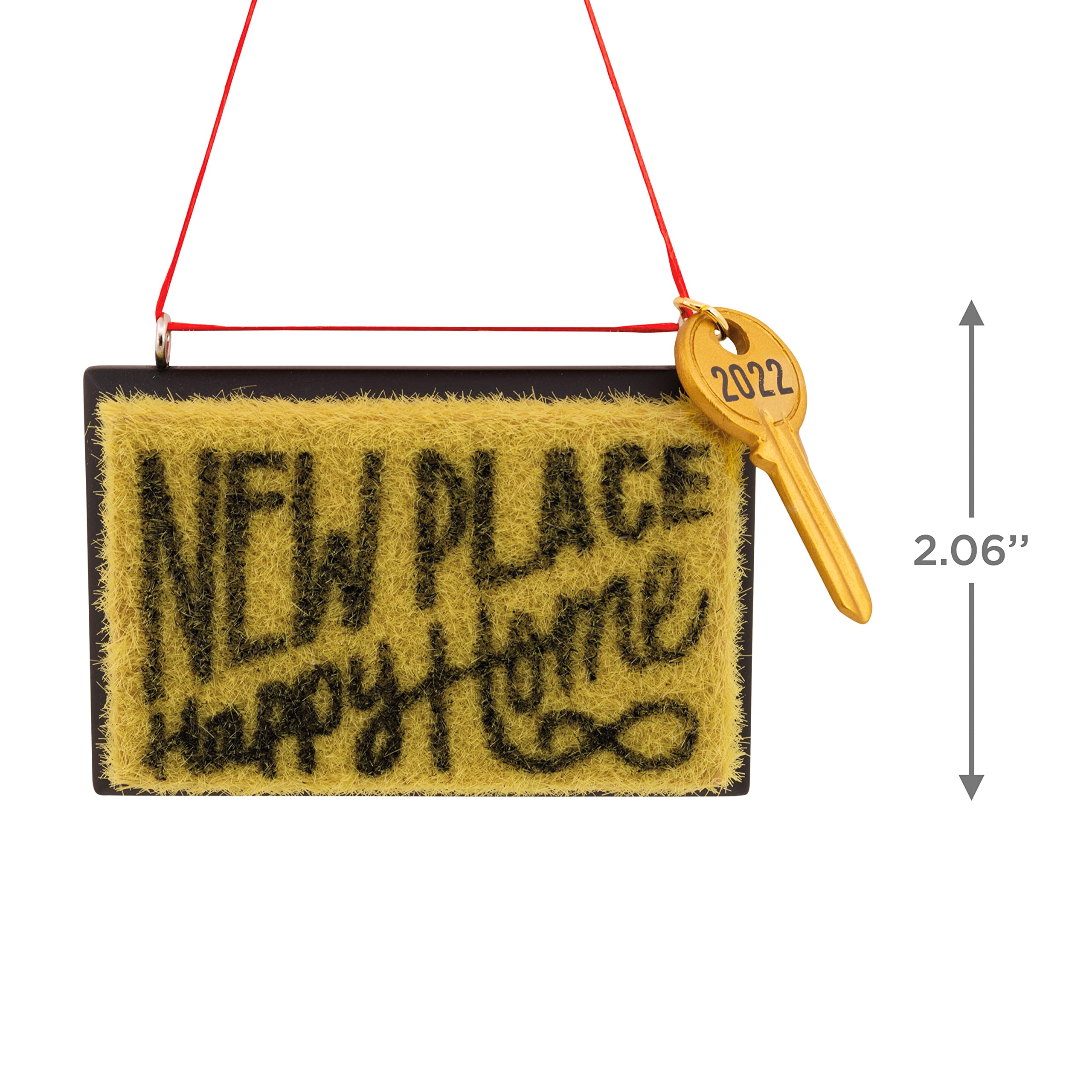 Hallmark 2022 New Home Christmas Ornament & Welcome Mat Set - Perfect for Housewarming Gifts, First Christmas Decorations, and Front Door Decor