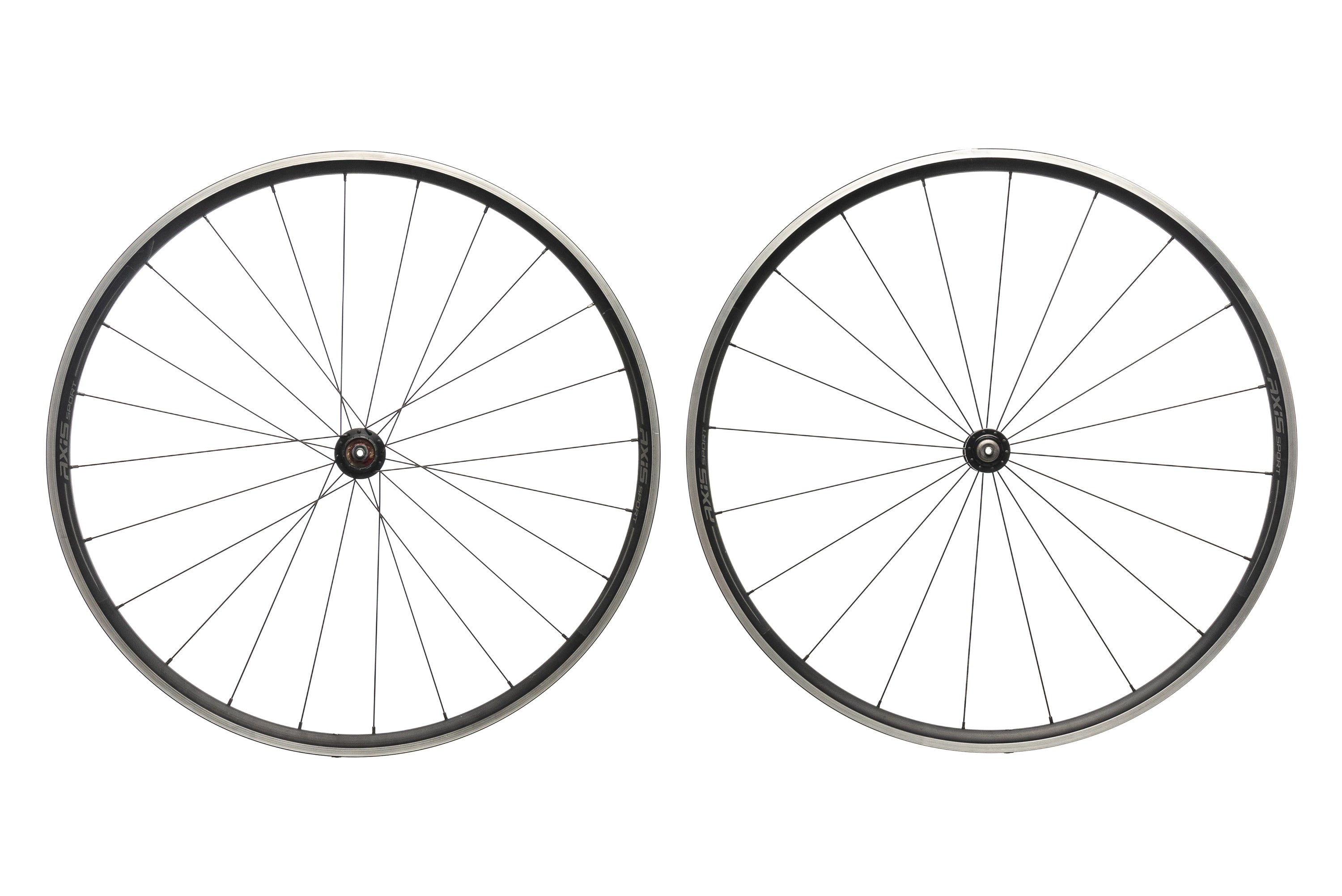 Axis Sport Aluminum Clincher 700c Road Bike Wheelset - Lightweight & Durable for Racing, Training & Commuting