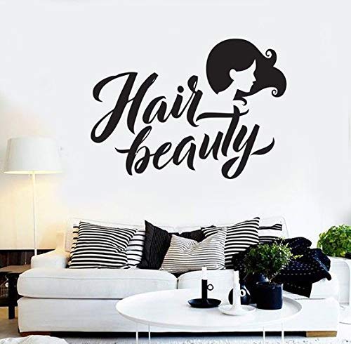 Roonir Salon Wall Stickers - Beauty Hair Salon Decals for Manicure & Cosmetic Shops - Customizable Eyelash Pattern Vinyl Wall Art - Perfect for Salon Decor & Women's Gifts - Home & Business Decoration
