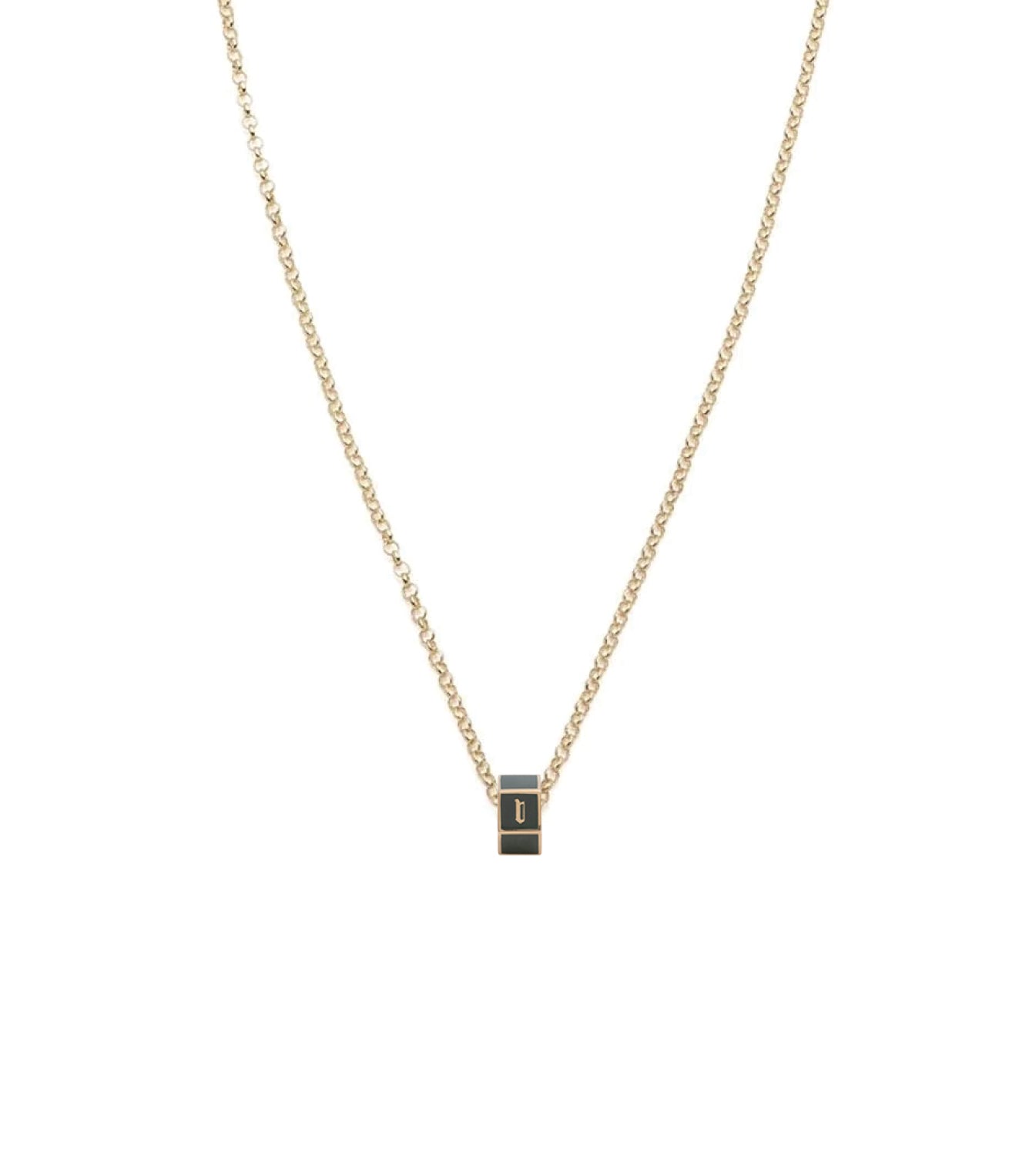 Custom Faceted Heartbeat Pendant Necklace - Dainty Olive Green Clip-On Jewelry for Women - Perfect for Valentine's Day Gifts, Anniversary Presents & Everyday Elegance