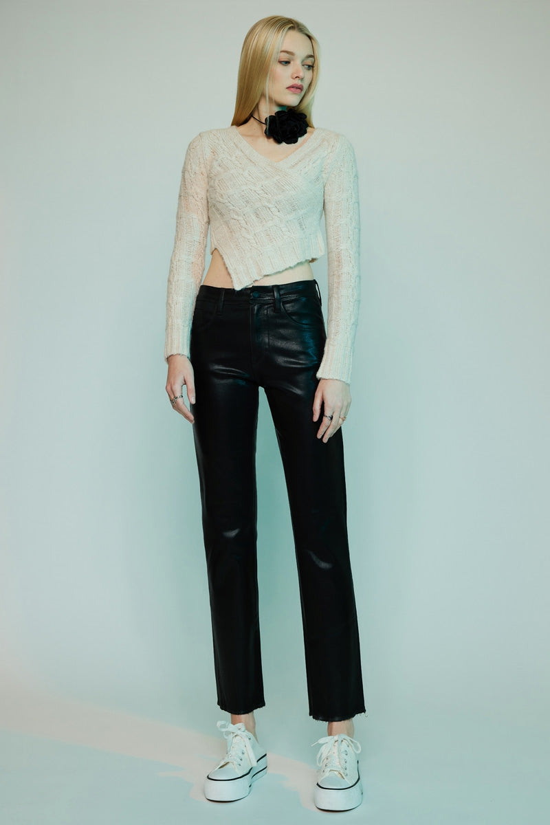 Henrietta Premium High Rise Slim Straight Jeans for Women - Stretch Denim Pants, Comfortable & Flattering Fit - Perfect for Work, Casual Outfits & Date Nights