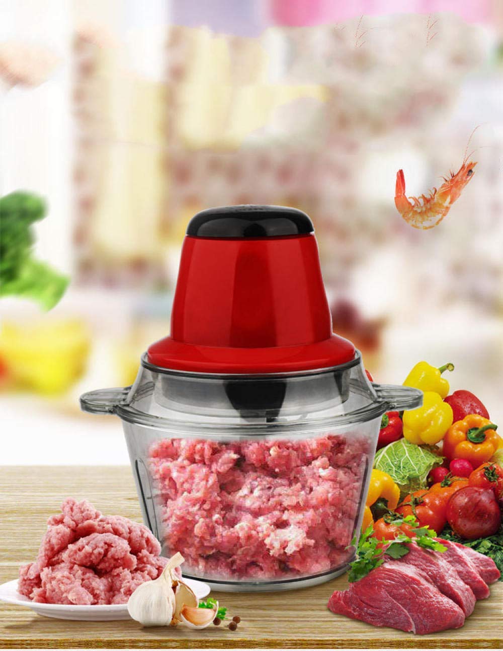 Premium Vegetable Chopper & Meat Grinder - 3-in-1 Food Processor for Chopping, Mixing & Grinding Fruits, Nuts, Herbs & Onions - Perfect for Meal Prep, Cooking & Healthy Snacks at Home